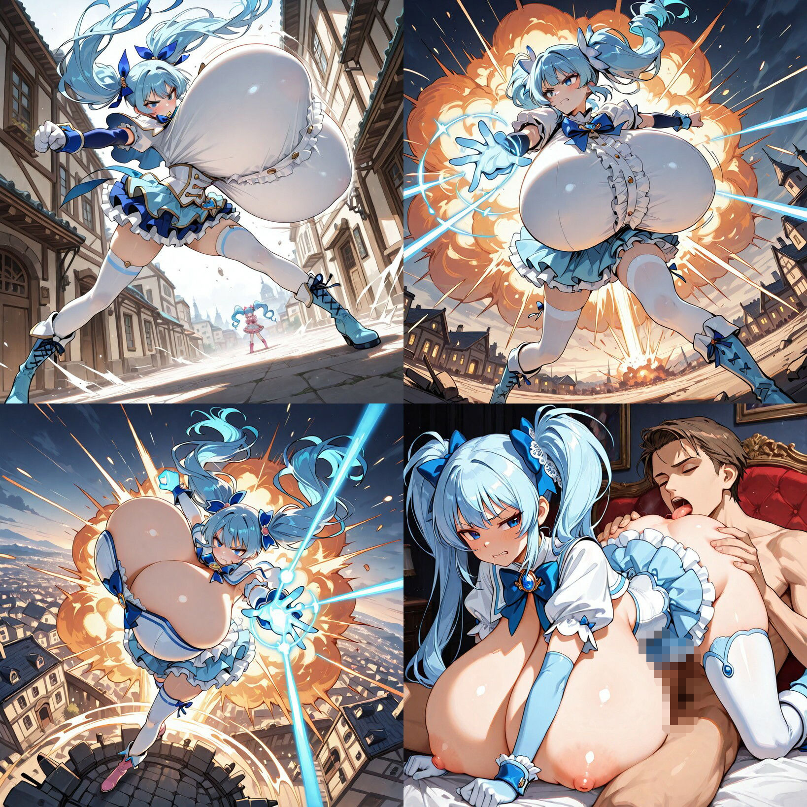 超闘乙女ストラグル・アリス 萌乳魔法少女愛乳譚 第二話 アクア・ストラーダ / 蒼瀬 流歌 サンプル1ページ目