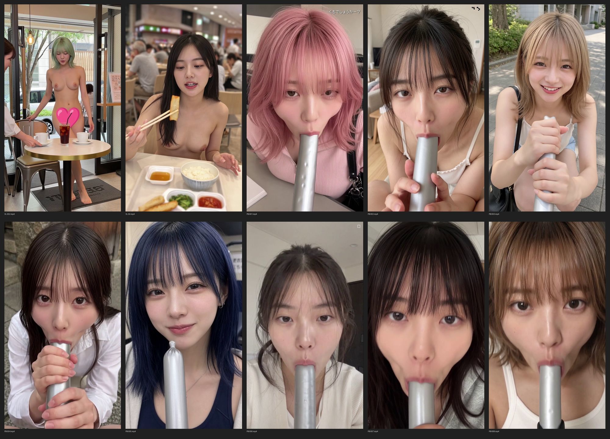 夏だし暑いからもう服なんていらない！全裸になって過ごしてみた！VLOG風ショート動画  ＋  他 サンプル6ページ目