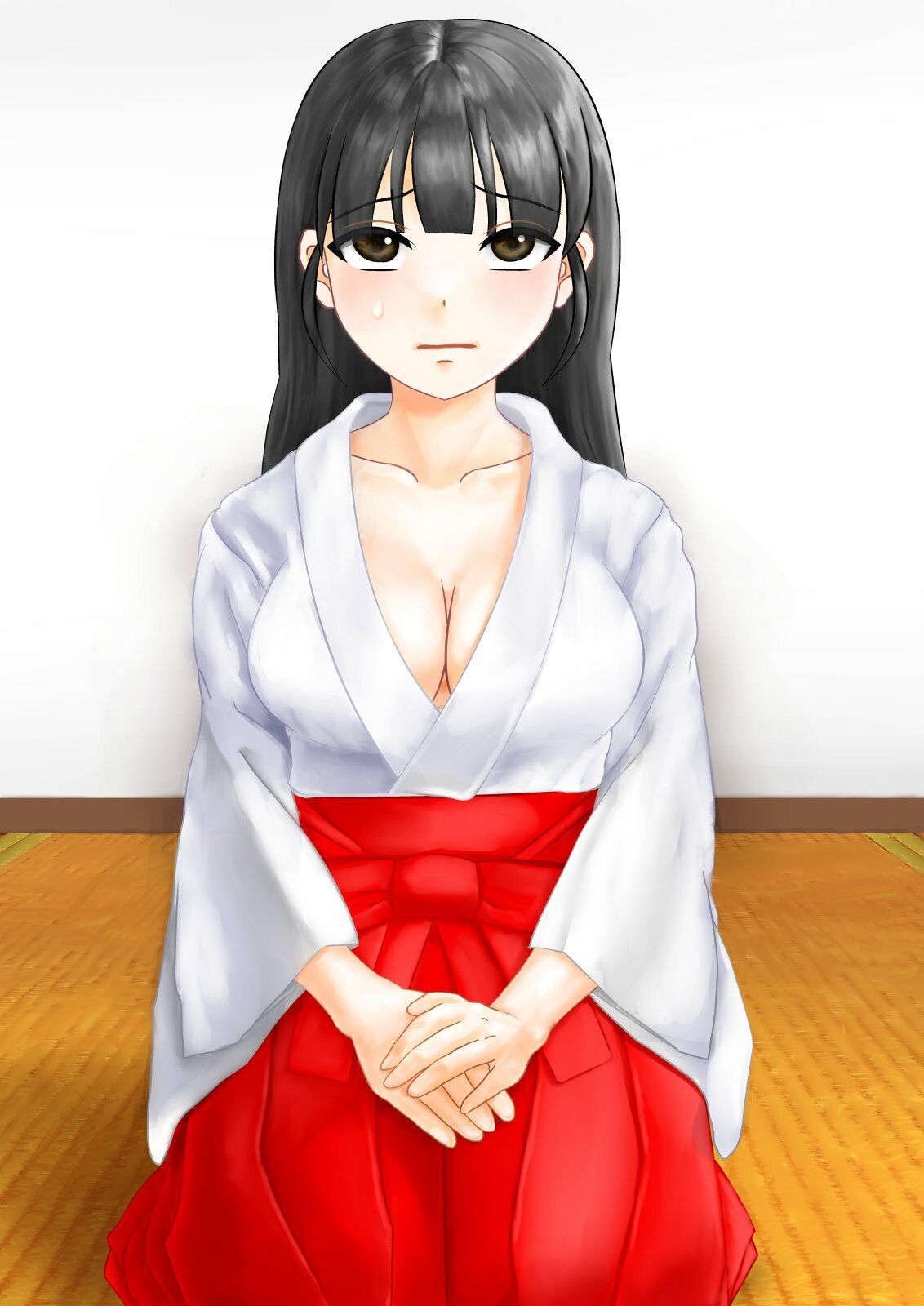 『触手神の人身御供として執拗な拷問、絶頂禁止、触手服の末に触手壺に入れられ永遠の快楽地獄に沈む巫女』 サンプル4ページ目