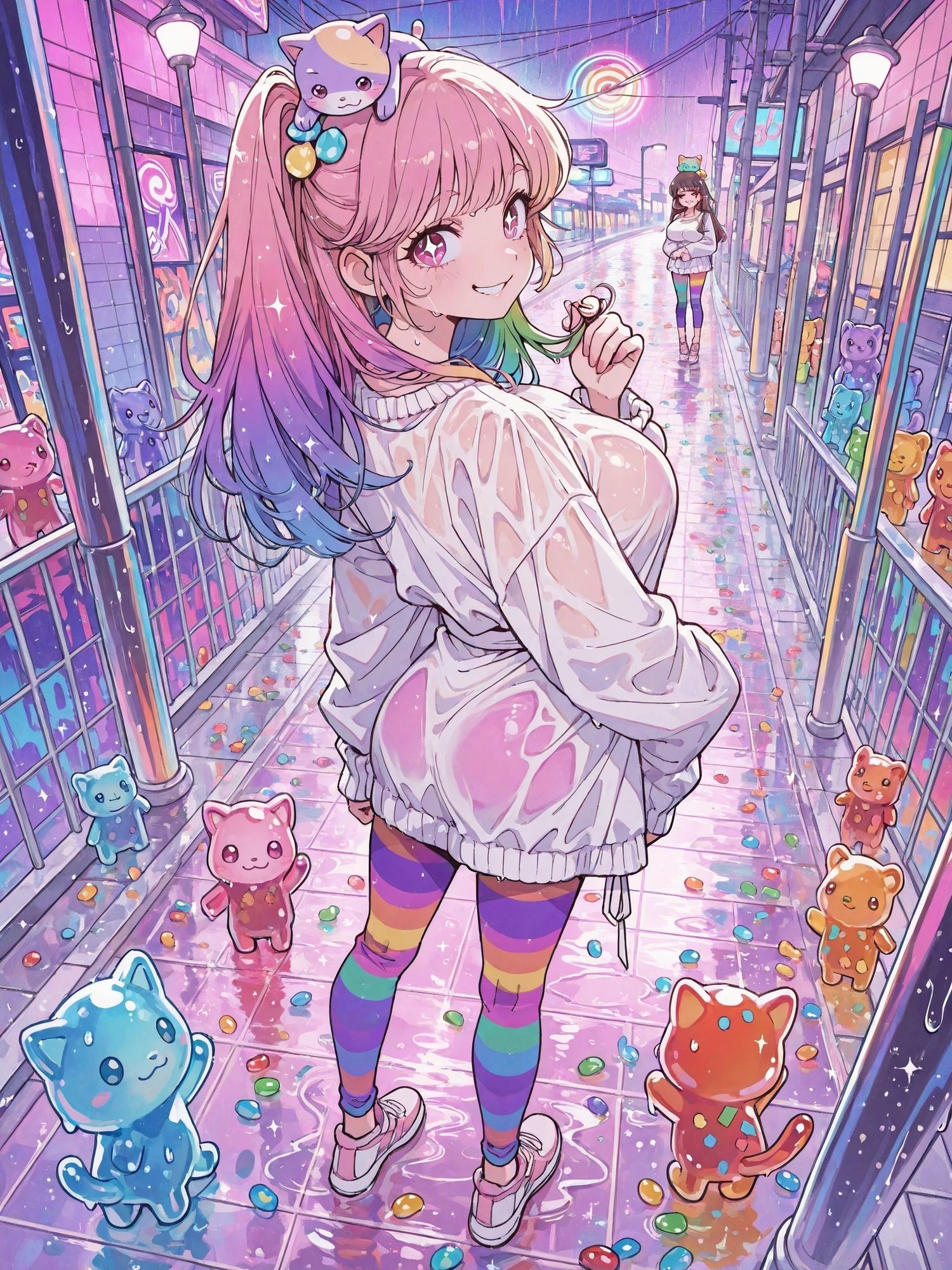 頭の上にねこが乗ってるだけなのに、反則級に可愛すぎます！1 〜猫をのせた少女のゆるふわファンタジー〜 サンプル3ページ目