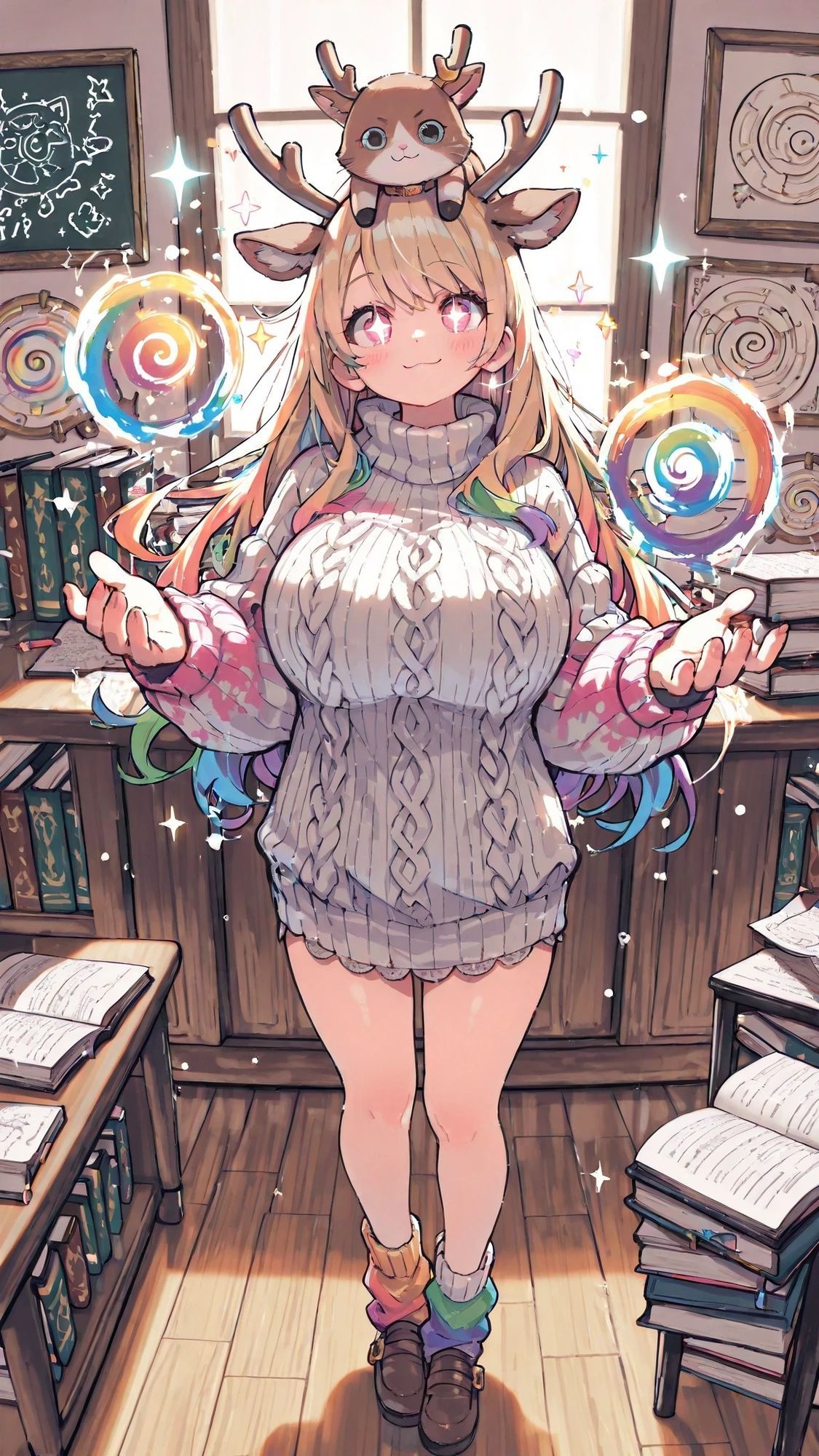 頭の上にねこが乗ってるだけなのに、反則級に可愛すぎます！1 〜猫をのせた少女のゆるふわファンタジー〜 サンプル4ページ目
