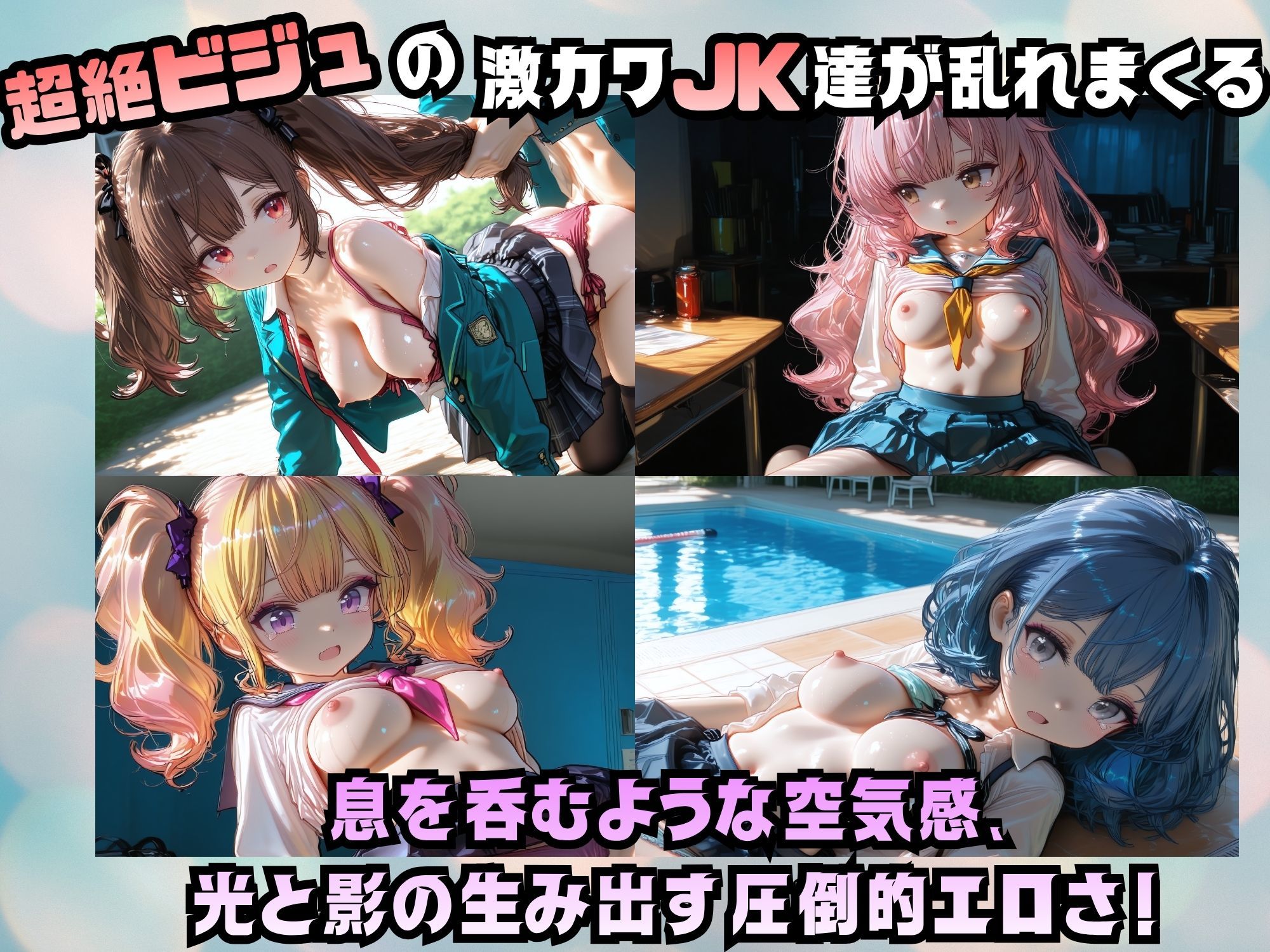 【4K神画質 120FPS】超絶ビジュ！ カースト上位 学園JK 孕ませSEX 100連発！ サンプル2ページ目