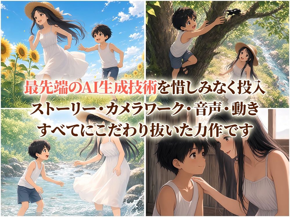 【4Kアニメ】8月のエンドロール 〜あの夏の終わり 僕の秘密基地にやってきた エッチなお姉さん〜 サンプル1ページ目