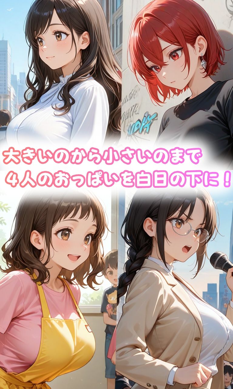 おっぱいを晒される女の子たち サンプル8ページ目