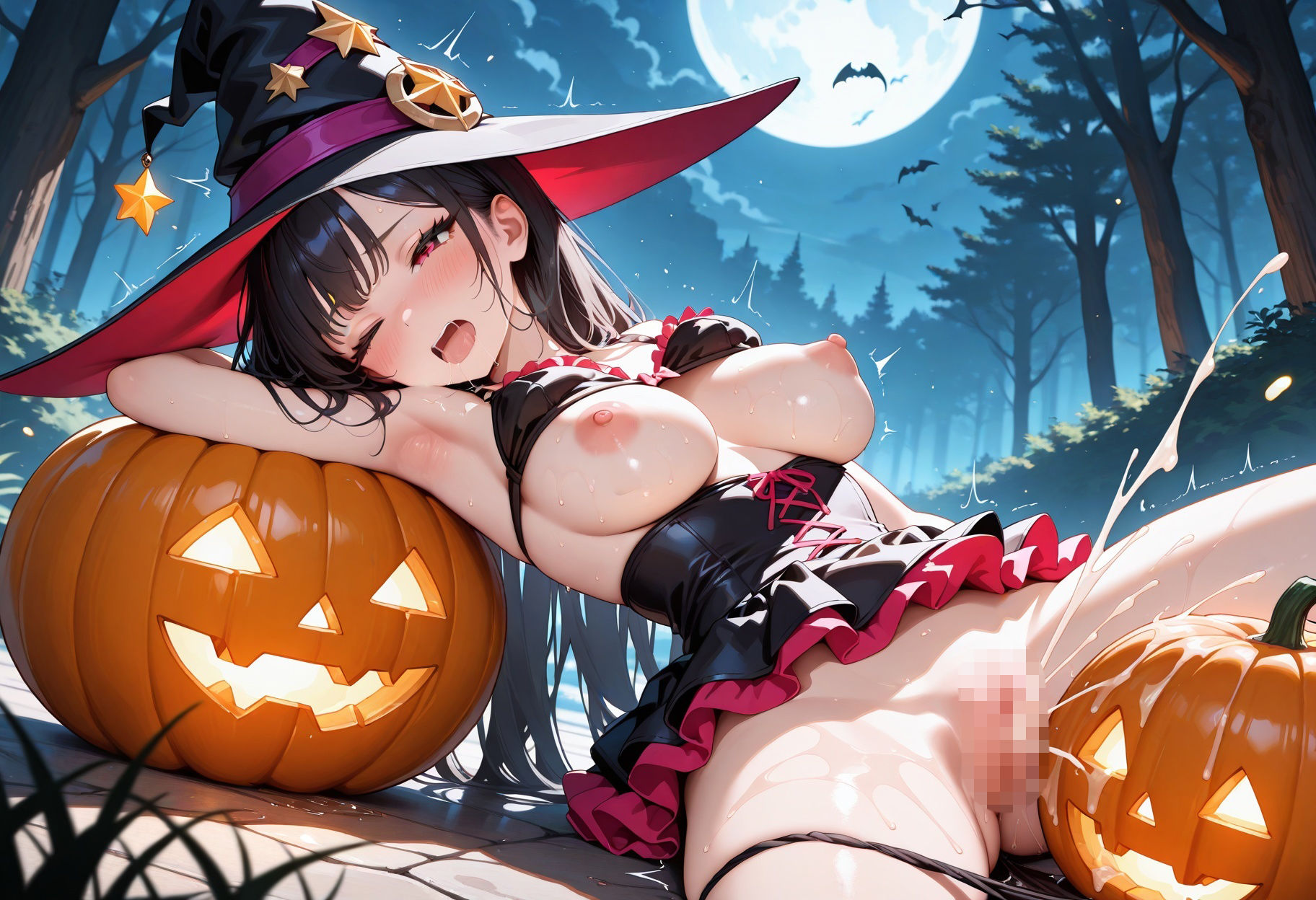 ハロウィン性指導×魔法使い編〜乱れた衣装のまま誘惑し種付け連続絶頂〜 サンプル4ページ目