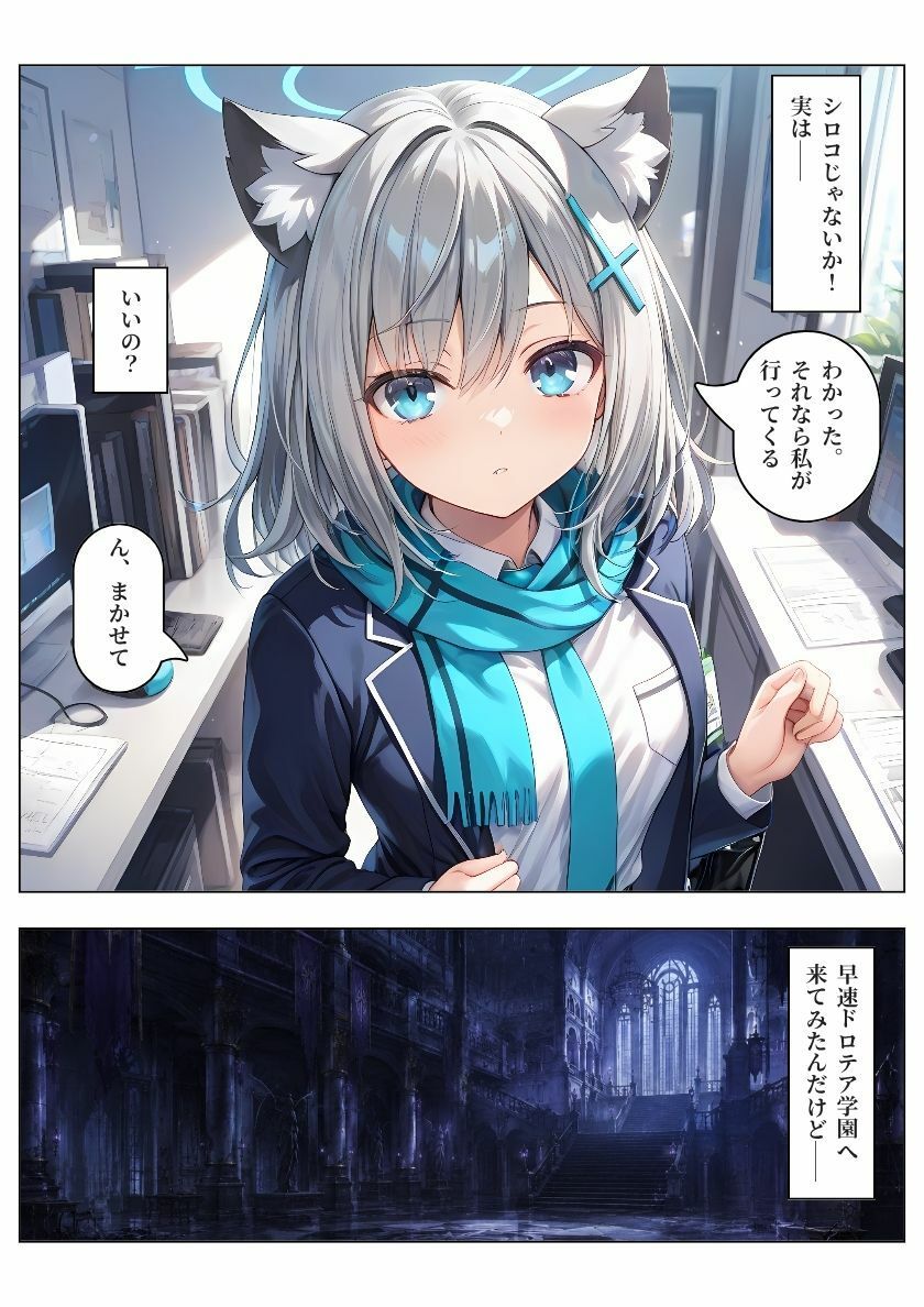 【ブル〇カ】生徒が快楽調教で精液便所『性徒』に堕ちるまで〜シ〇コ編〜 サンプル2ページ目