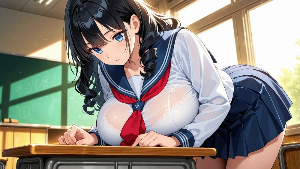 白スク水の清楚姉妹が水泳コーチと孕ませ交尾三昧【4K】 サンプル3ページ目