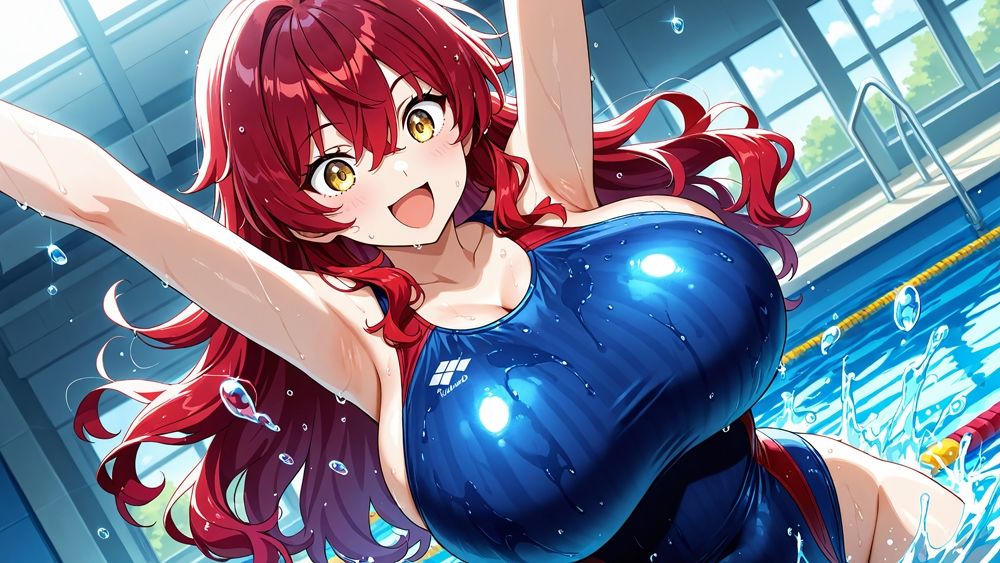 爆乳茶赤水泳美女がコーチと秘密契約で淫らな個人レッスン【4K】 サンプル3ページ目