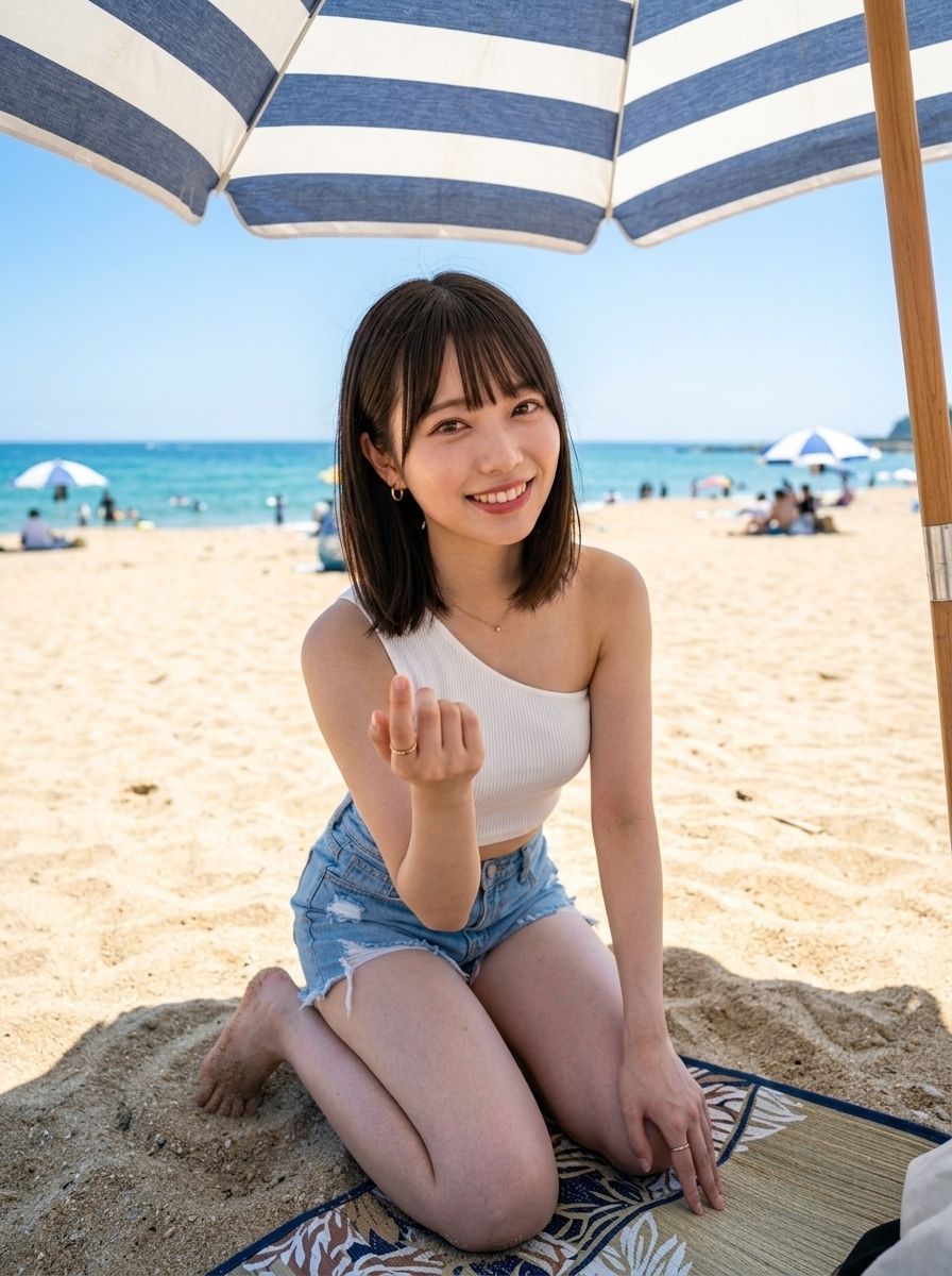 「ねえ、ずっと側にいて？」透明感200％の21歳・美菜（ミナ）と巡る真夏の絶景＆ビーチデート   写真集風ヘルシーショット サンプル1ページ目