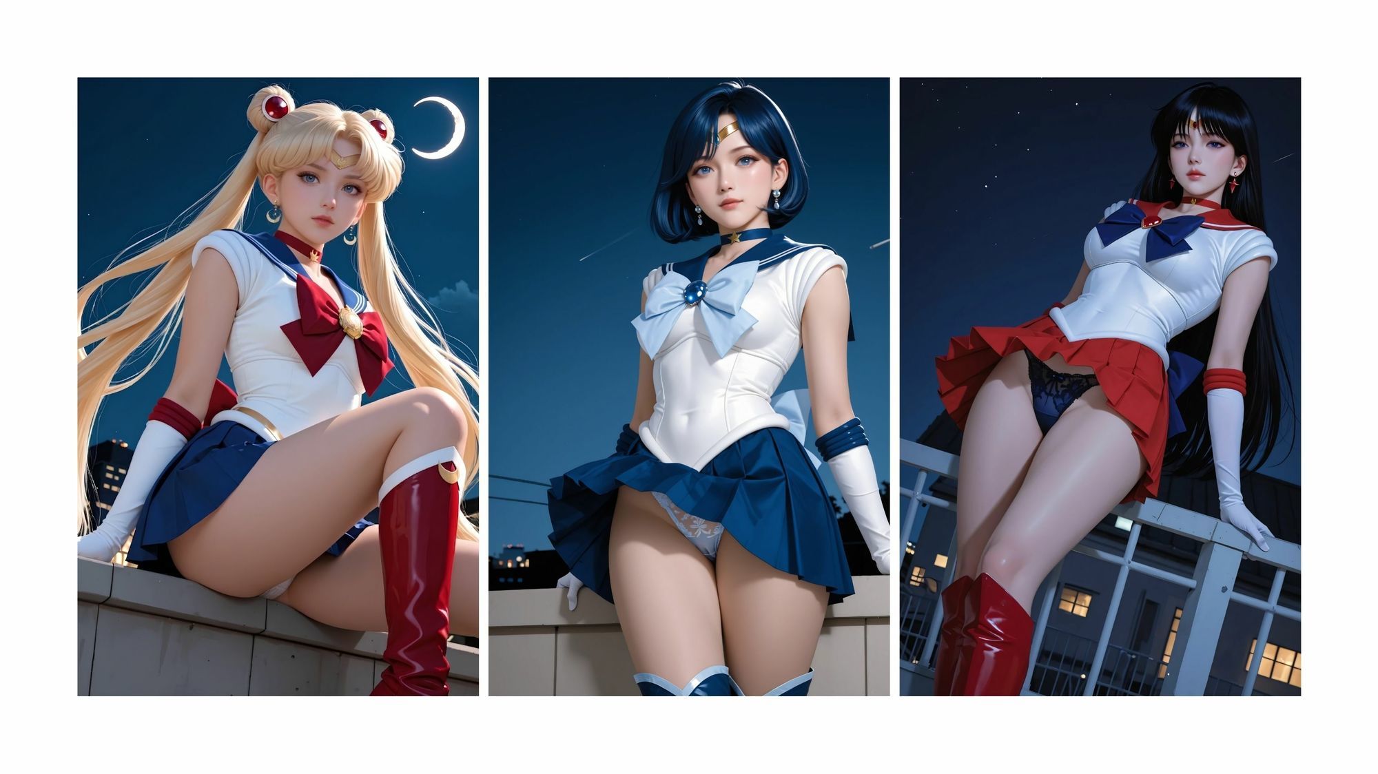 私の肛門そんなに見ないで  コスプレ  セーラー戦士10人 サンプル1ページ目