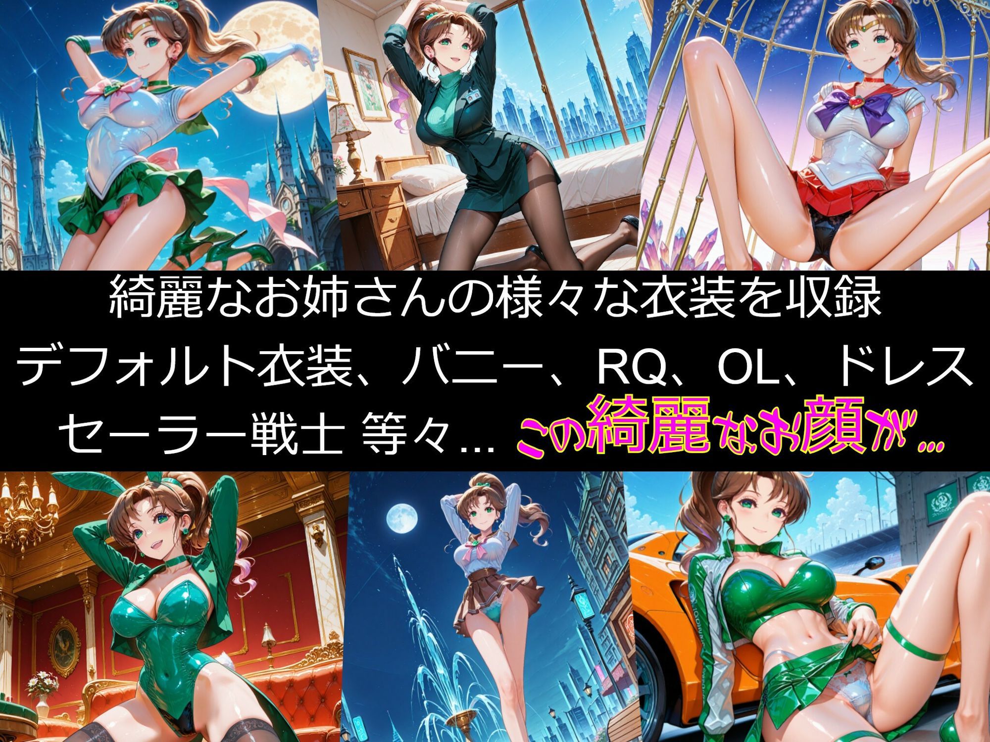 【衣装多種】ジュ〇ター、頼れる乙女の恥辱。鍛え抜かれた肉体が悦びに震え、恥じらいを捨てて媚態を晒す_玩具オナニー編 サンプル1ページ目