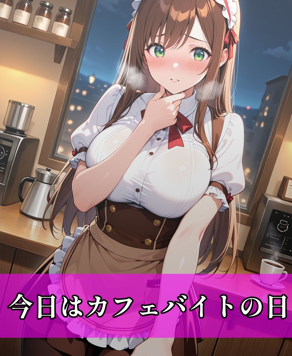 美人OLがカフェバイトで大乱交Hした話 サンプル2ページ目