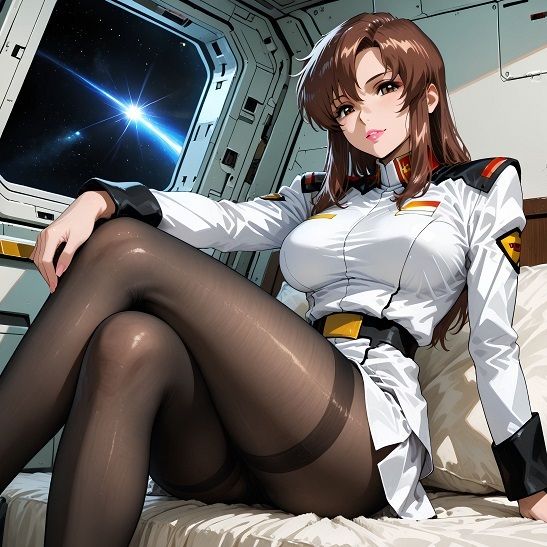 『【表】人型兵器で戦争している世界 女艦長と実は妹だった女兵士』AIの手で蘇る懐かしのヒロインシリーズ サンプル1ページ目