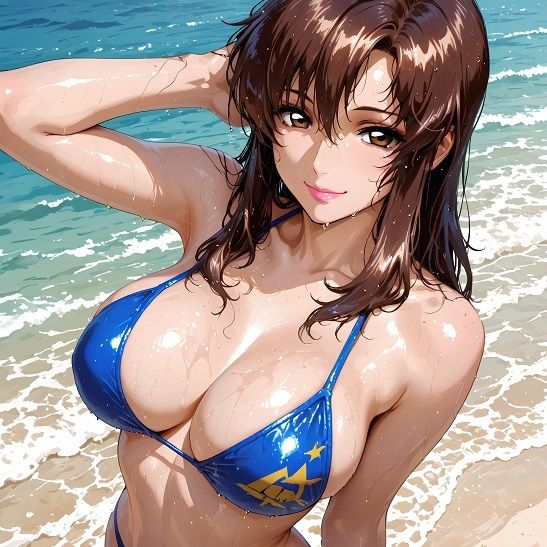 『【表】人型兵器で戦争している世界 女艦長と実は妹だった女兵士』AIの手で蘇る懐かしのヒロインシリーズ サンプル3ページ目