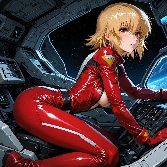 『【表】人型兵器で戦争している世界 女艦長と実は妹だった女兵士』AIの手で蘇る懐かしのヒロインシリーズ サンプル5ページ目