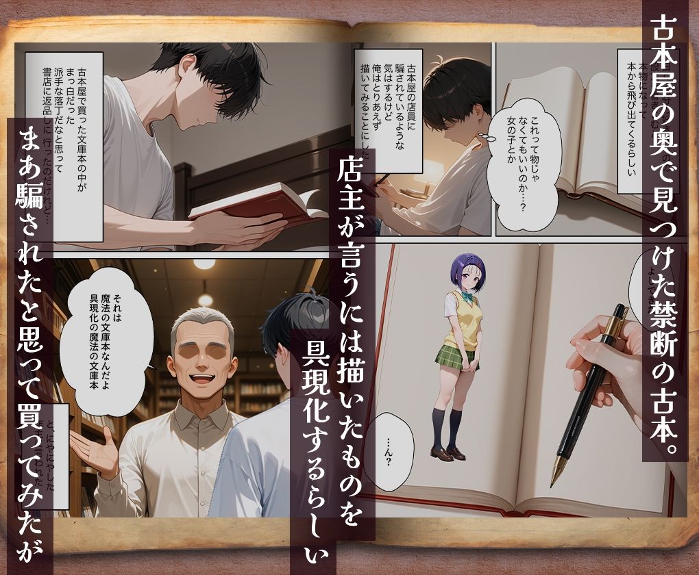 古本から出てきたのは、孕ませ専用の彼女だった  西蓮○春菜 サンプル1ページ目