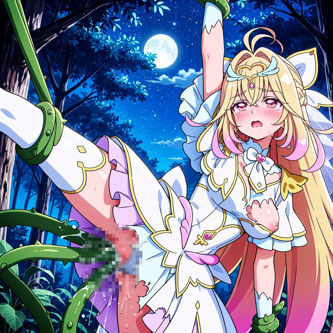 Fan fiction キュ〇アルカナ 触手・異種・輪〇 サンプル1ページ目