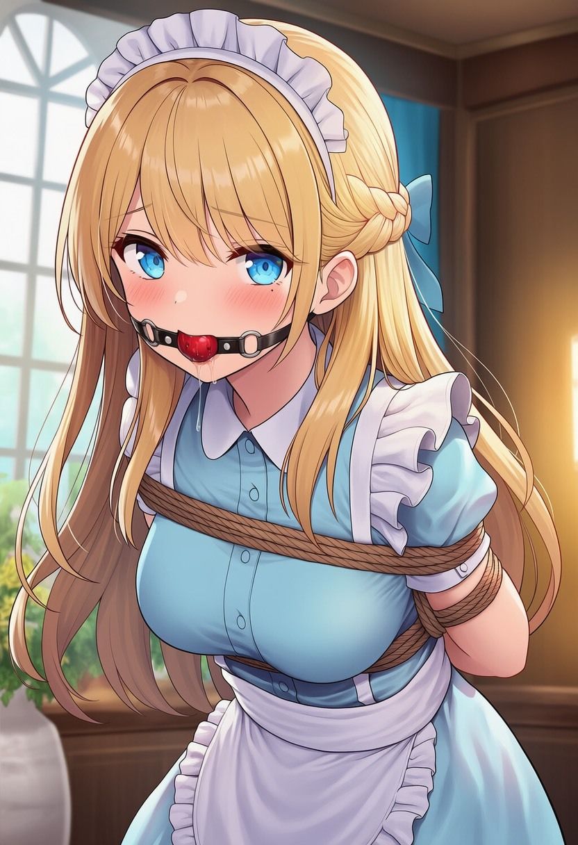 【音声付き】緊縛された女の子動画集 〜ボールギャグ編〜 サンプル1ページ目