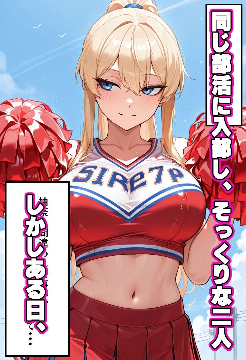 爆乳ギャル【チアリーダー部快楽堕ち】セリフ付きCG集 サンプル3ページ目