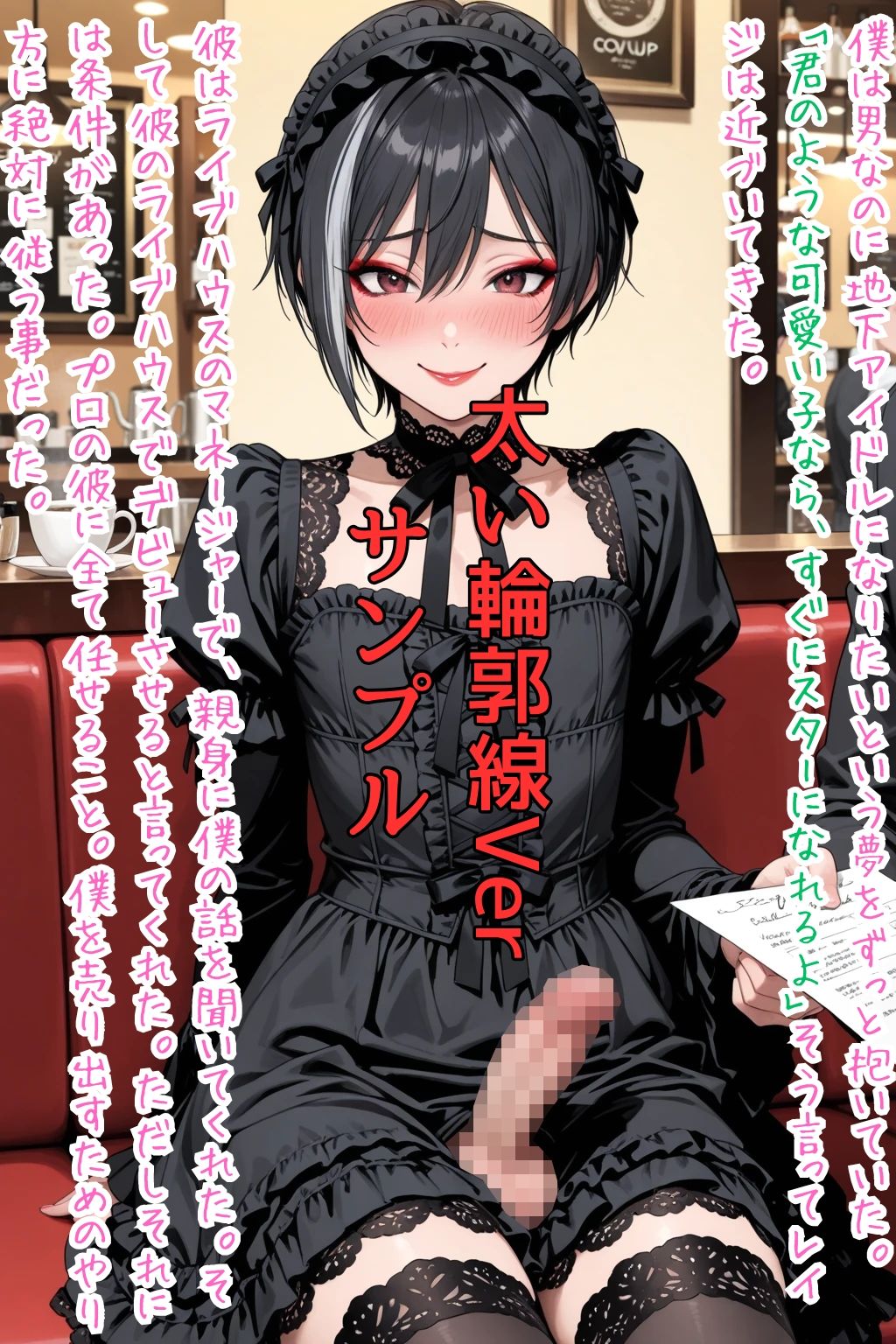 Sissy Captions Mな男の娘のシシーキャプション集9 地下アイドルの男の娘 夢を叶える代償に… 僕は彼の言いなりになった… サンプル2ページ目
