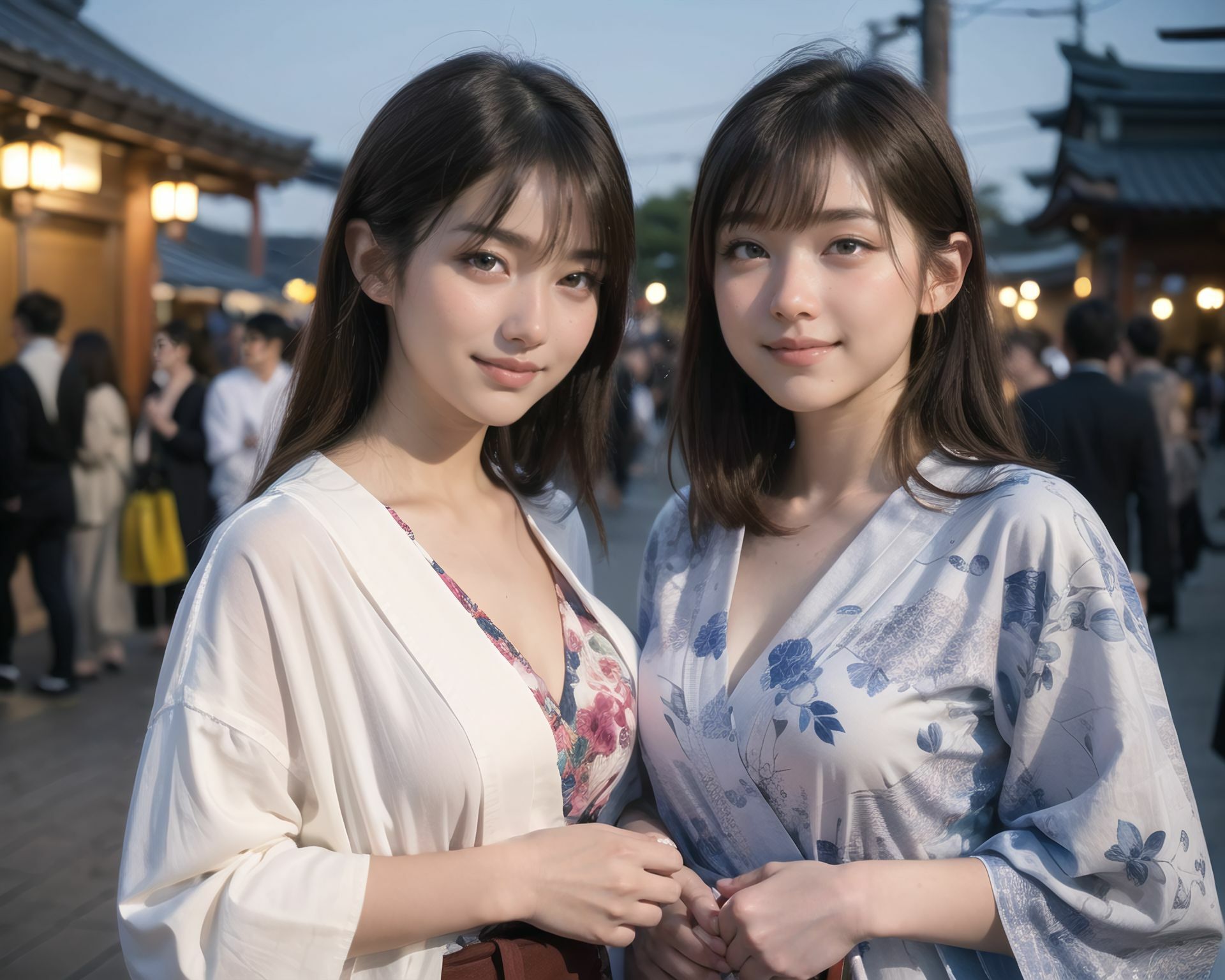 AI美少女写真集 素顔の RUNA - （7） 〜夜の提灯に溶ける、もうひとつの距離〜 サンプル4ページ目