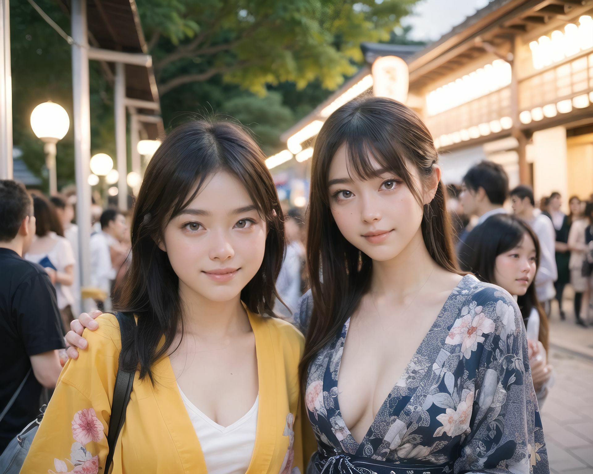 AI美少女写真集 素顔の RUNA - （7） 〜夜の提灯に溶ける、もうひとつの距離〜 サンプル6ページ目