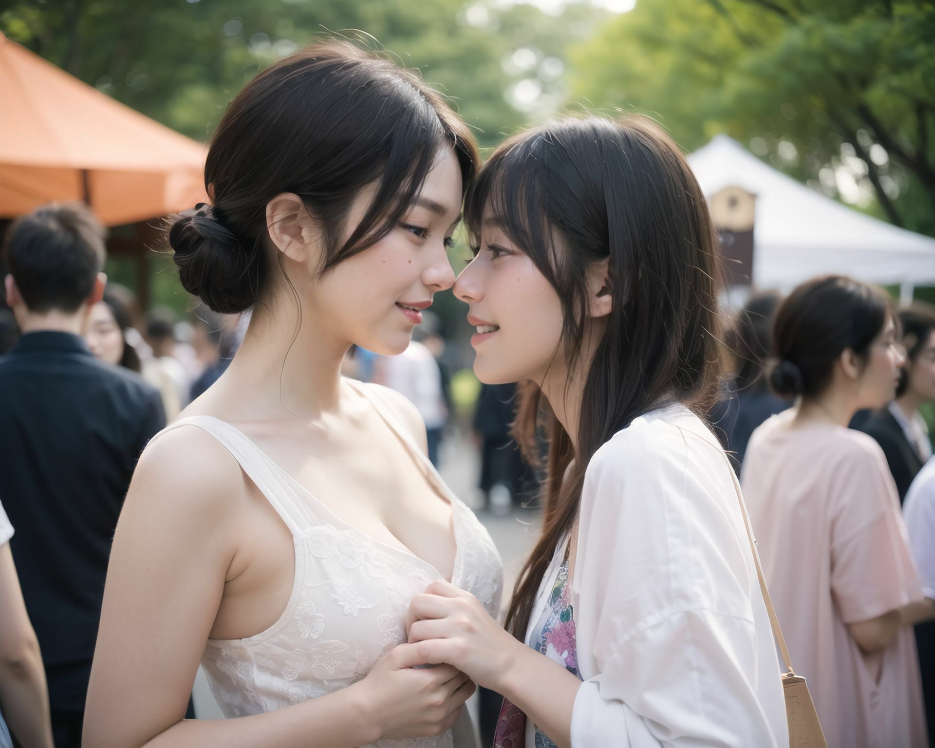 AI美少女写真集 素顔の RUNA - （7） 〜夜の提灯に溶ける、もうひとつの距離〜 サンプル8ページ目