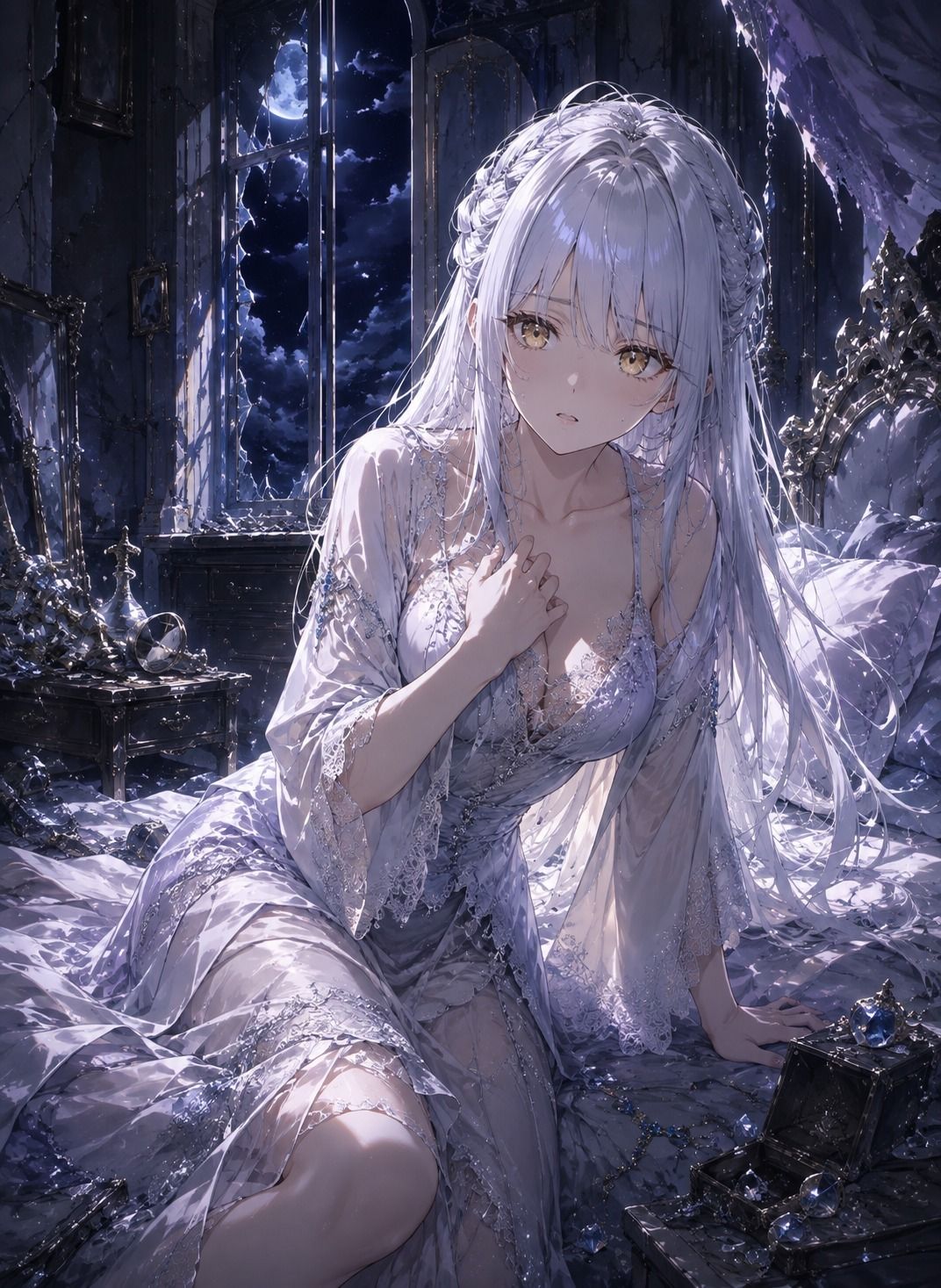 黒月の姫 ― Selene Lunaria ― 第一章「月なき王国の目覚め」 サンプル1ページ目