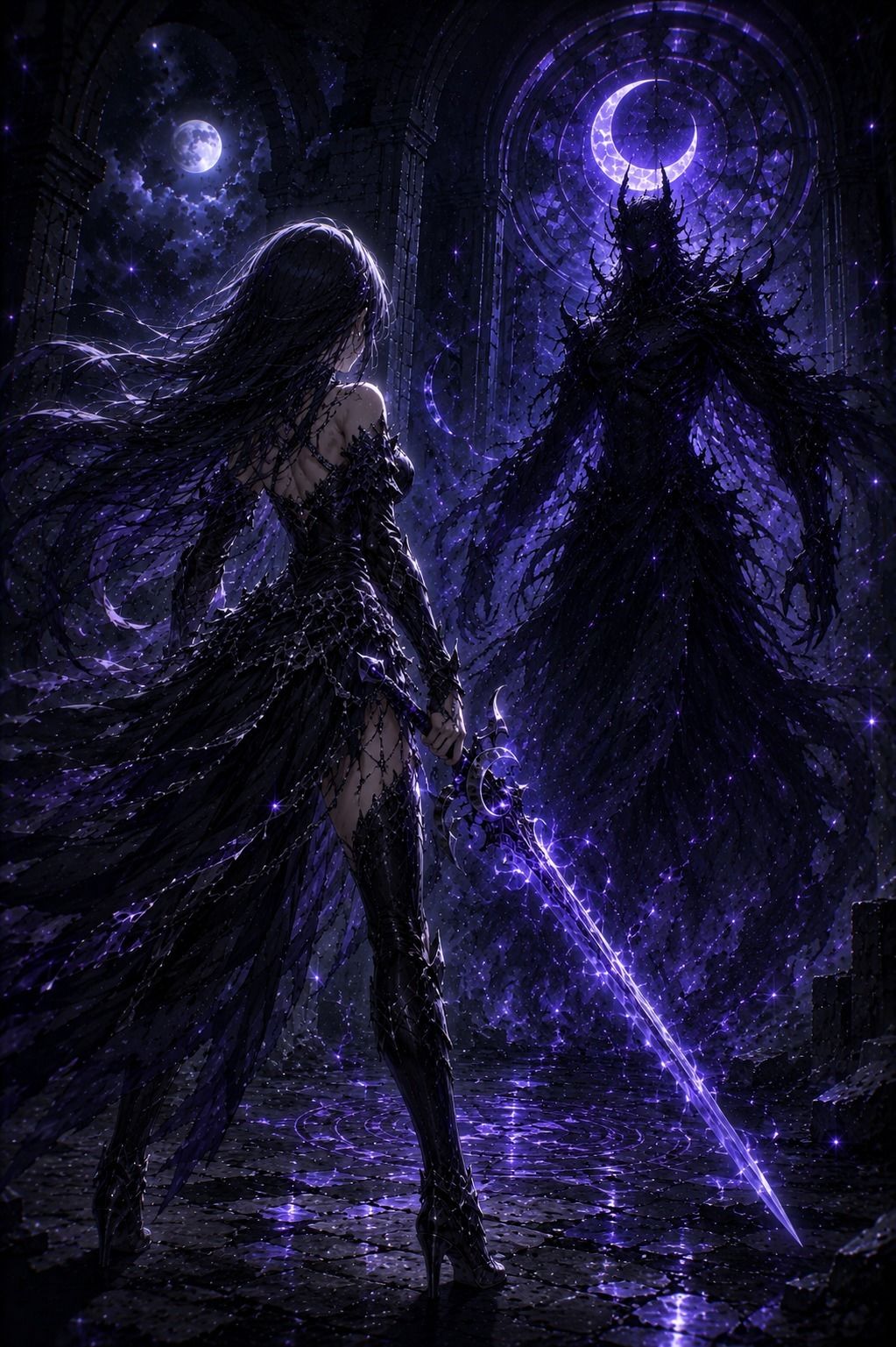黒月の姫 ― Selene Lunaria ― 第一章「月なき王国の目覚め」 サンプル4ページ目