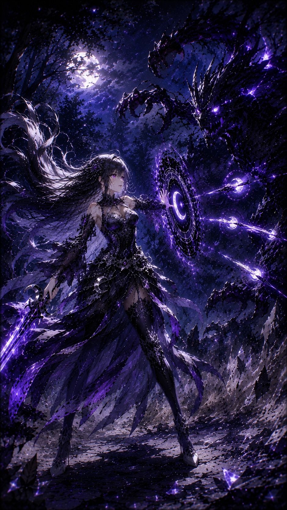 黒月の姫 ― Selene Lunaria ― 第一章「月なき王国の目覚め」 サンプル5ページ目