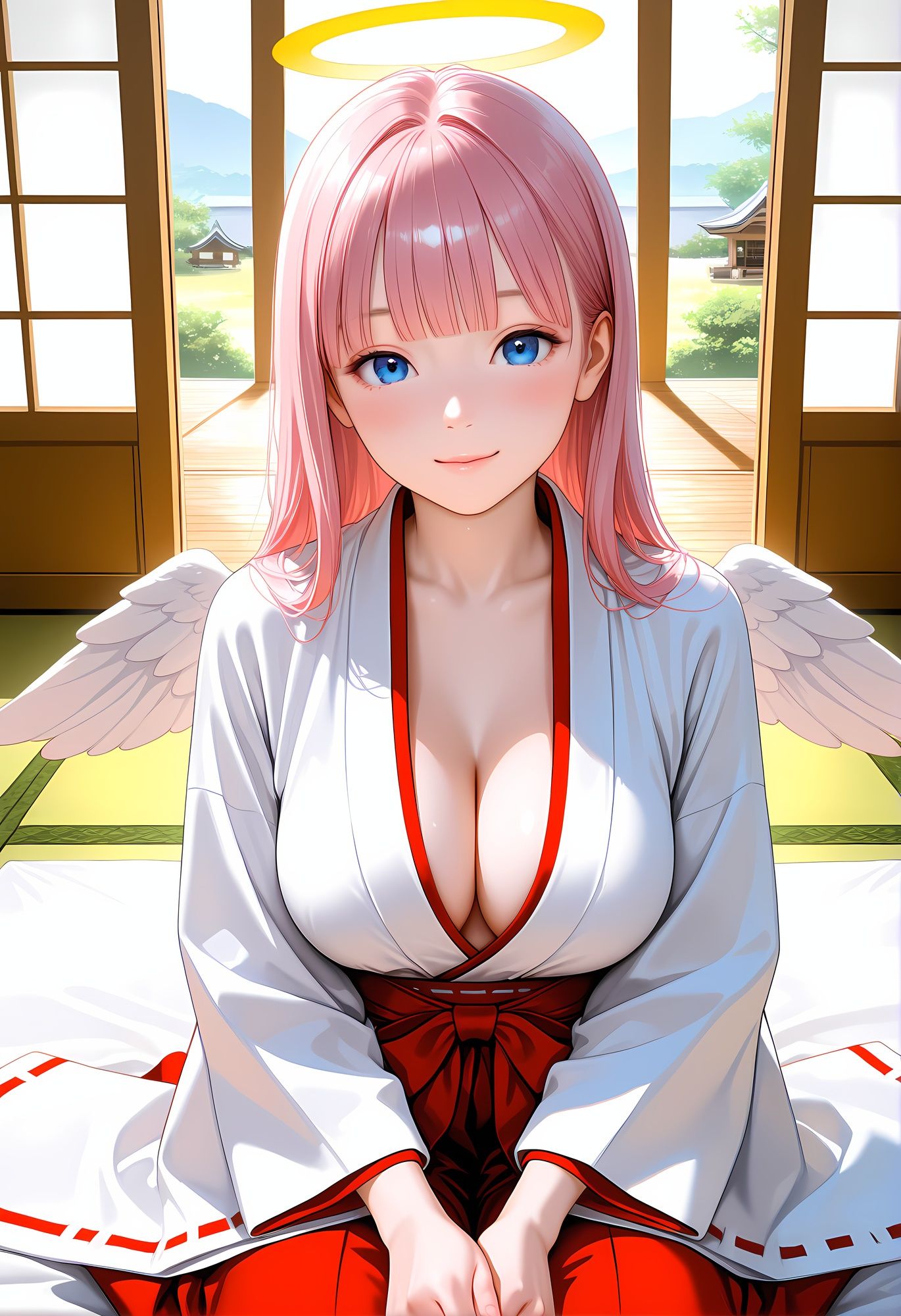 君と過ごす、巫女の午後 サンプル1ページ目
