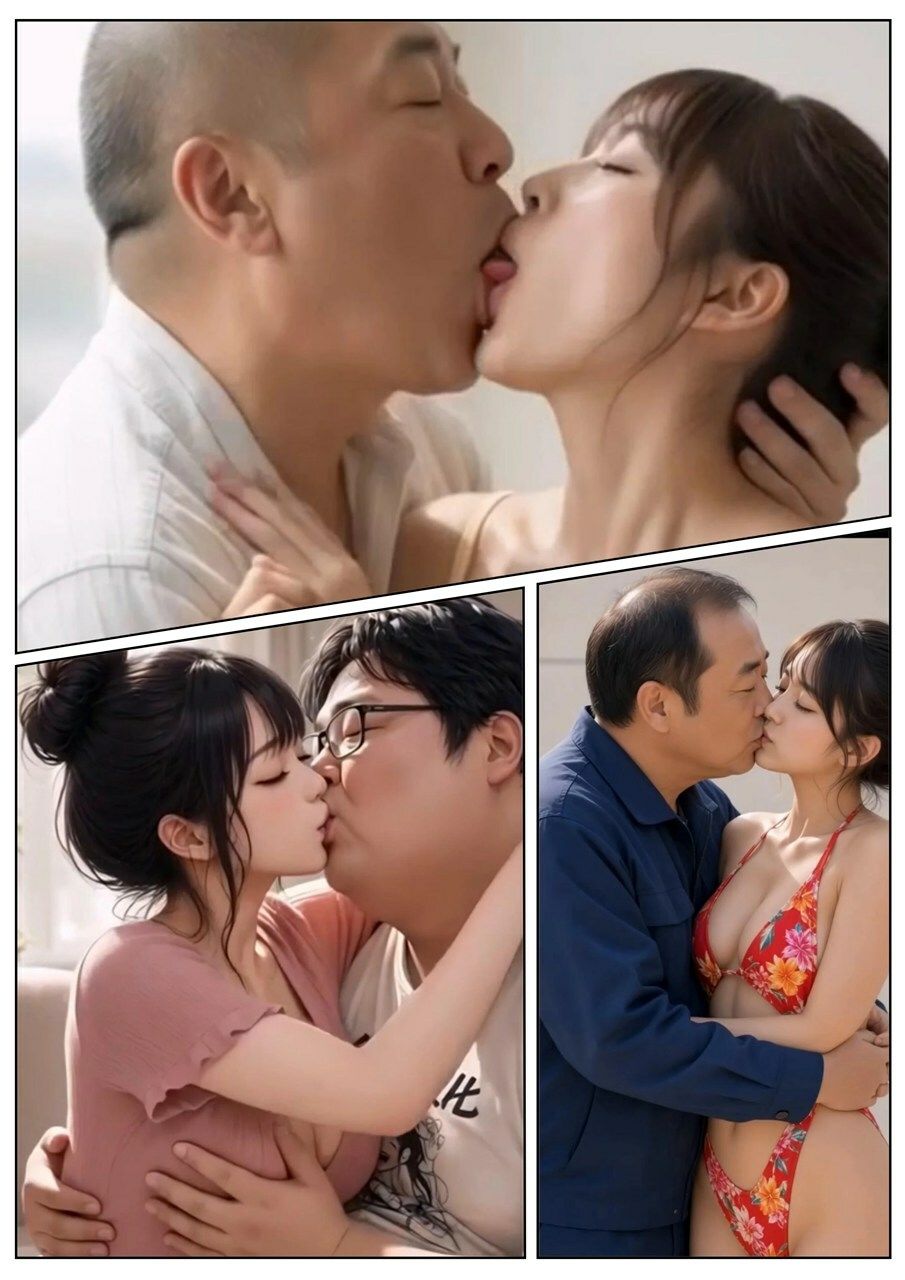 美女とおじさんのディープキス キス好き大集合♪6 サンプル2ページ目