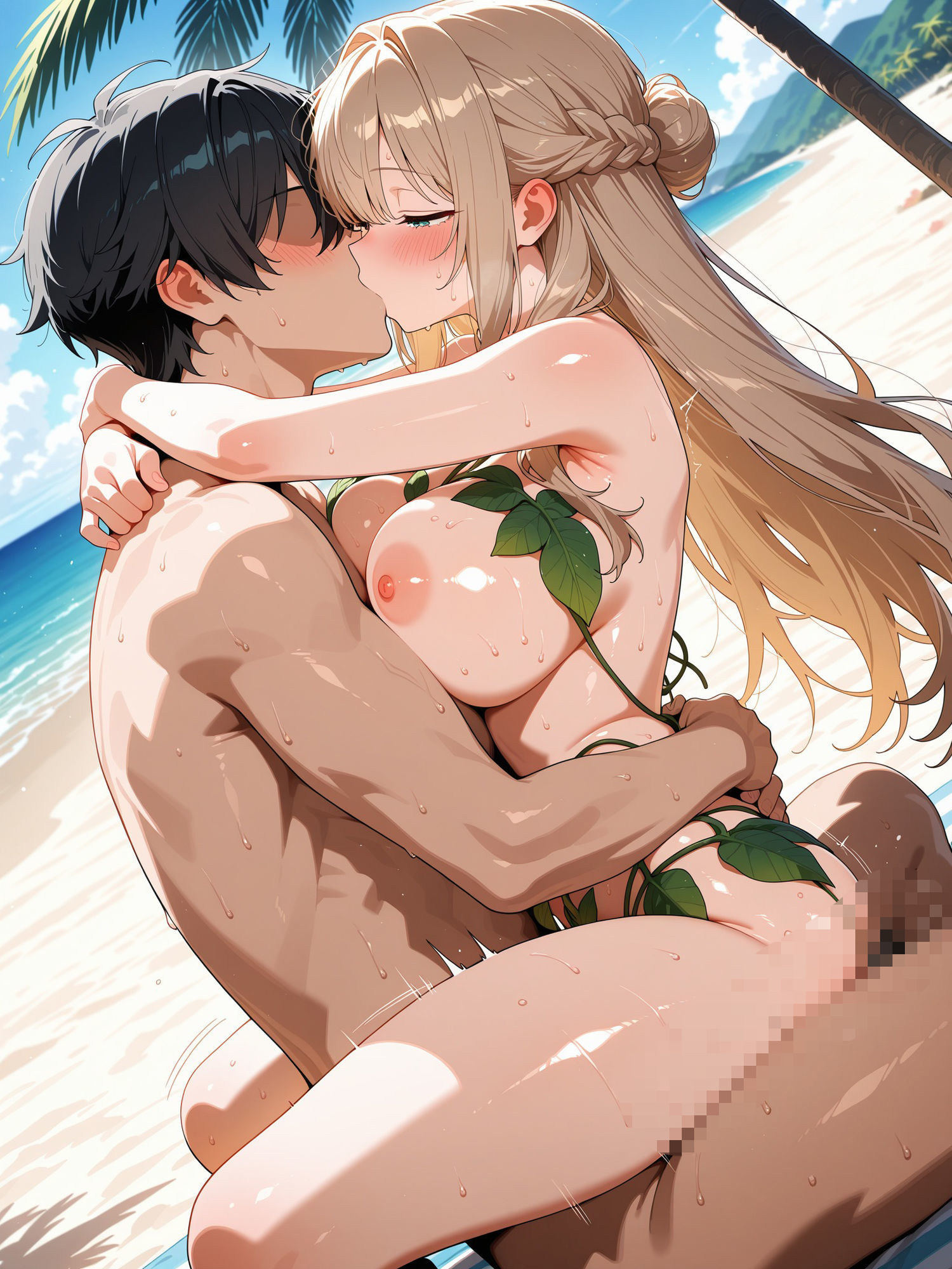 遭難したら種付けハーレム性活〜南の島で中出しセックス三昧〜【豪華CG500枚収録】 サンプル6ページ目