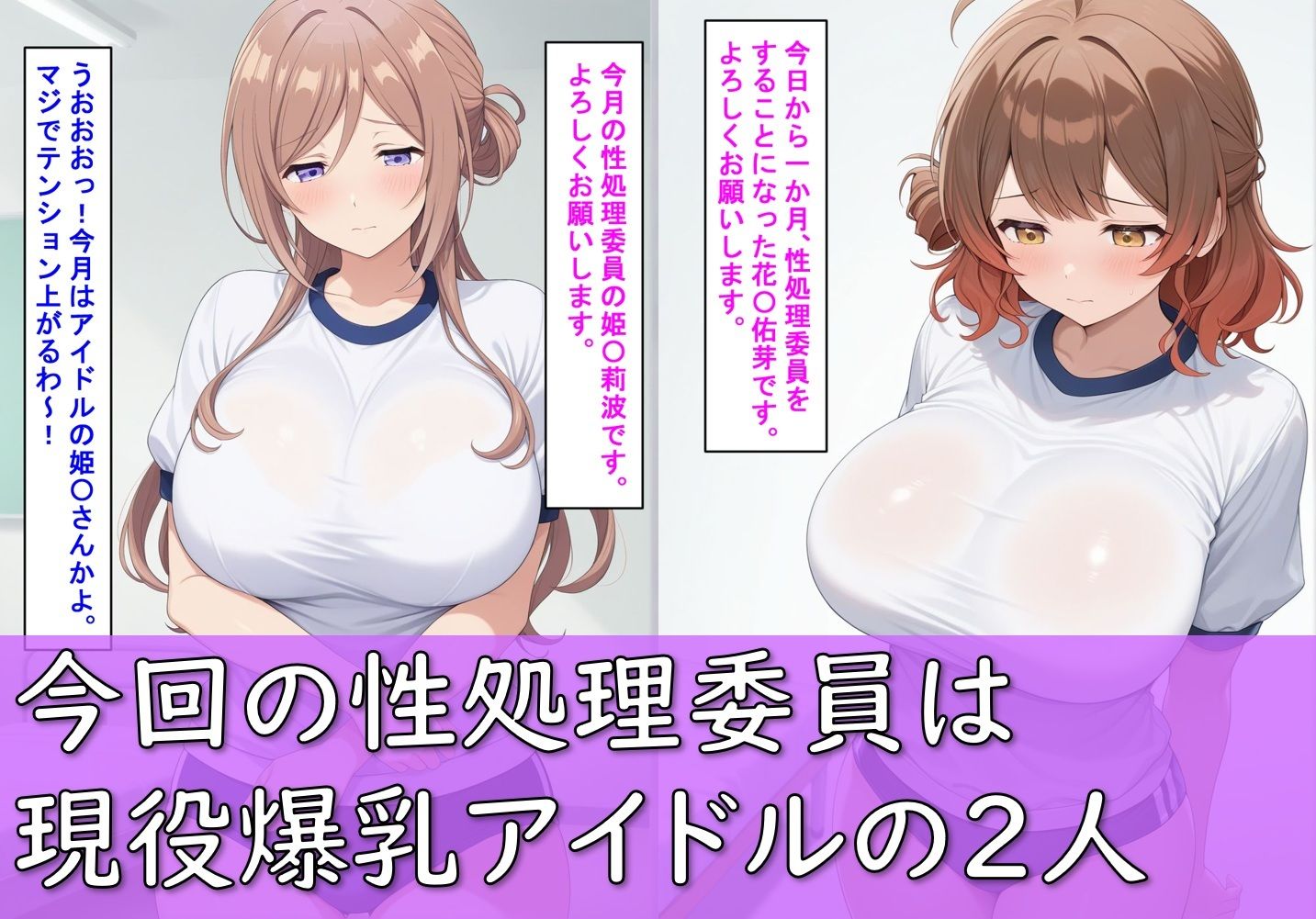 性処理委員_姫〇莉波＆花〇佑芽 サンプル2ページ目
