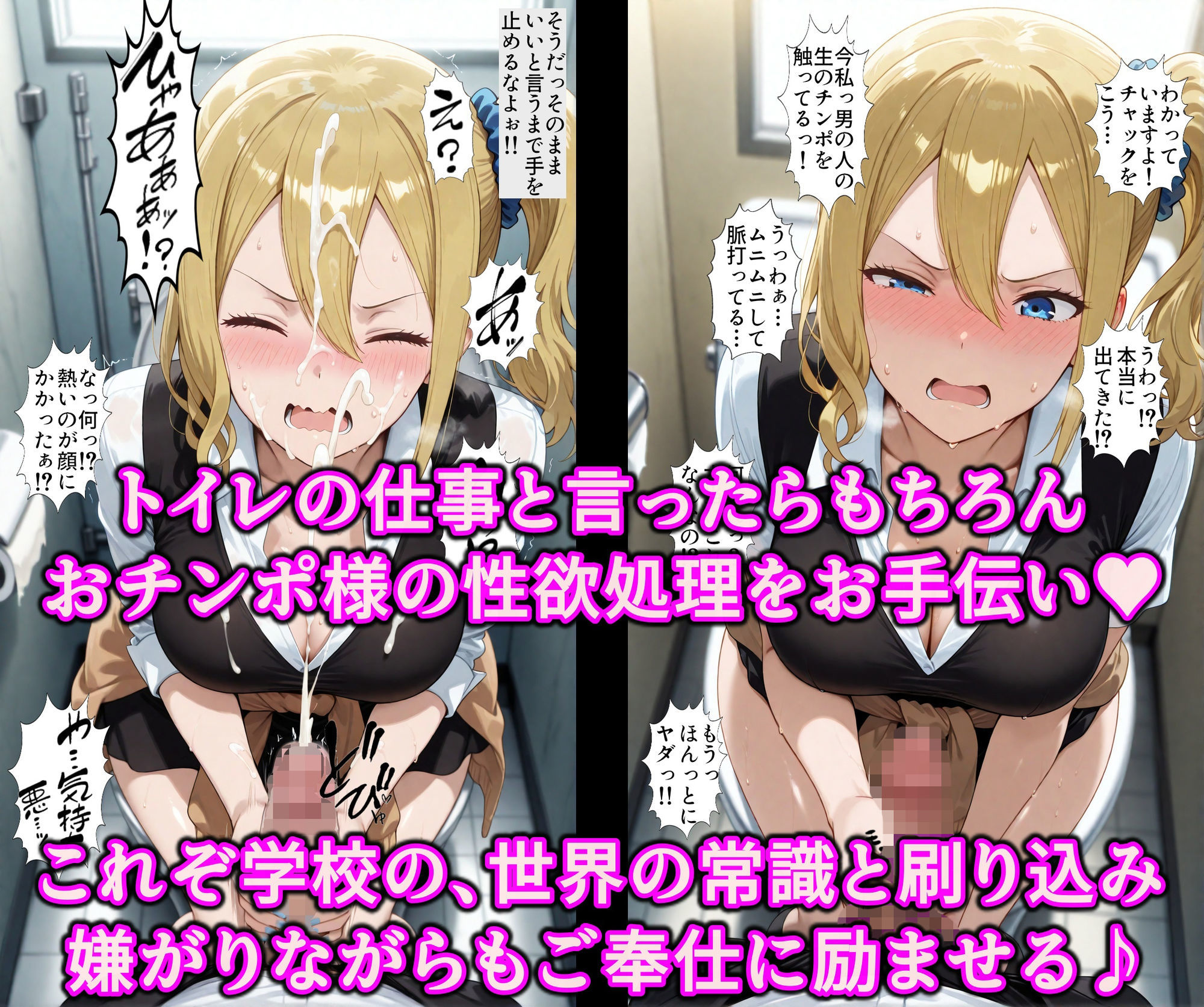 かぐや様達をエロ支配したい！！校則洗脳で生徒全員いいなり発情♪精子ベトベトでチンポ媚びる淫乱性奴 サンプル6ページ目