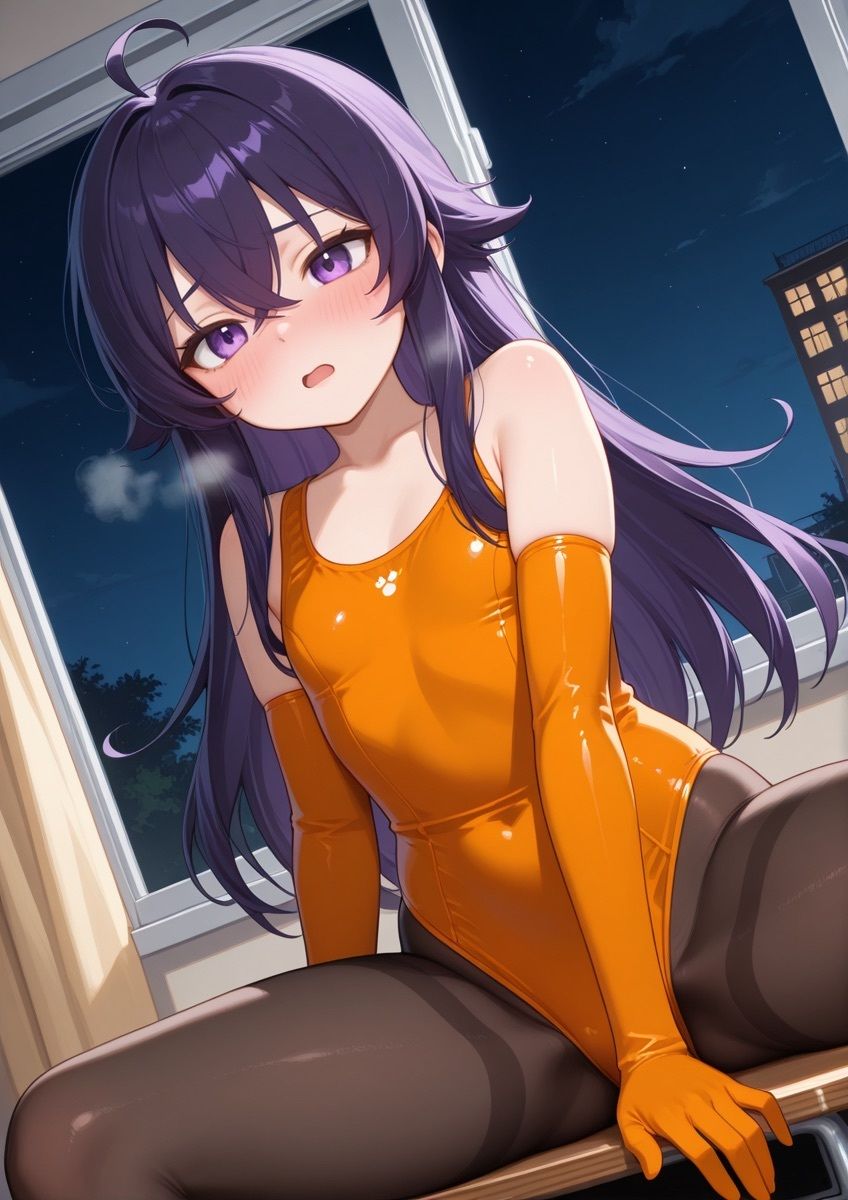 水着タイツの女の子が学校で誘惑するやつ 1 サンプル8ページ目