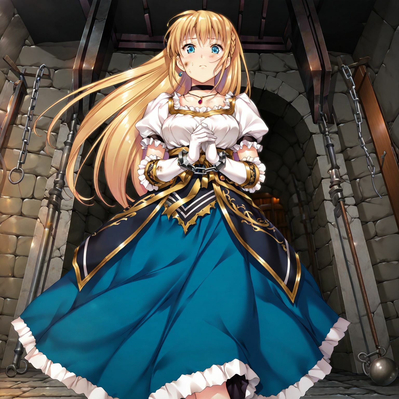 捕らわれた金髪姫 サンプル1ページ目