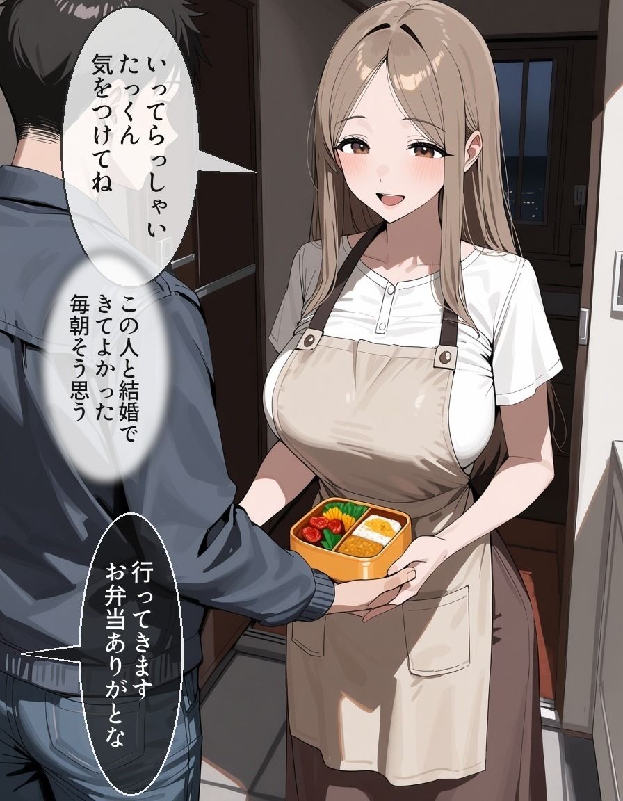 新婚人妻が夫の上司に寝取られ、メス堕ちするまで サンプル1ページ目