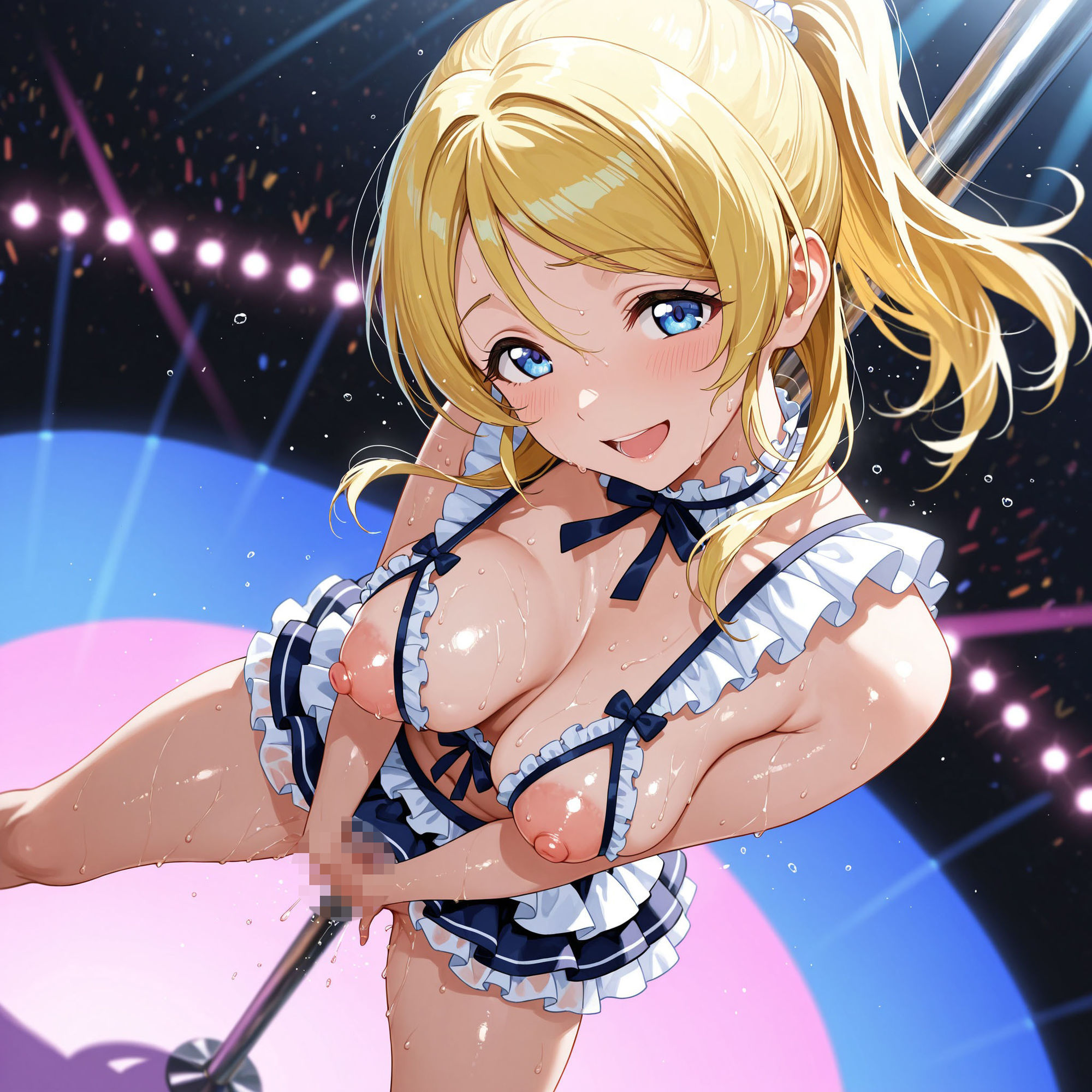 恥ジライブ！！ ポールダンス 穂○果・絵○・こ○り サンプル5ページ目