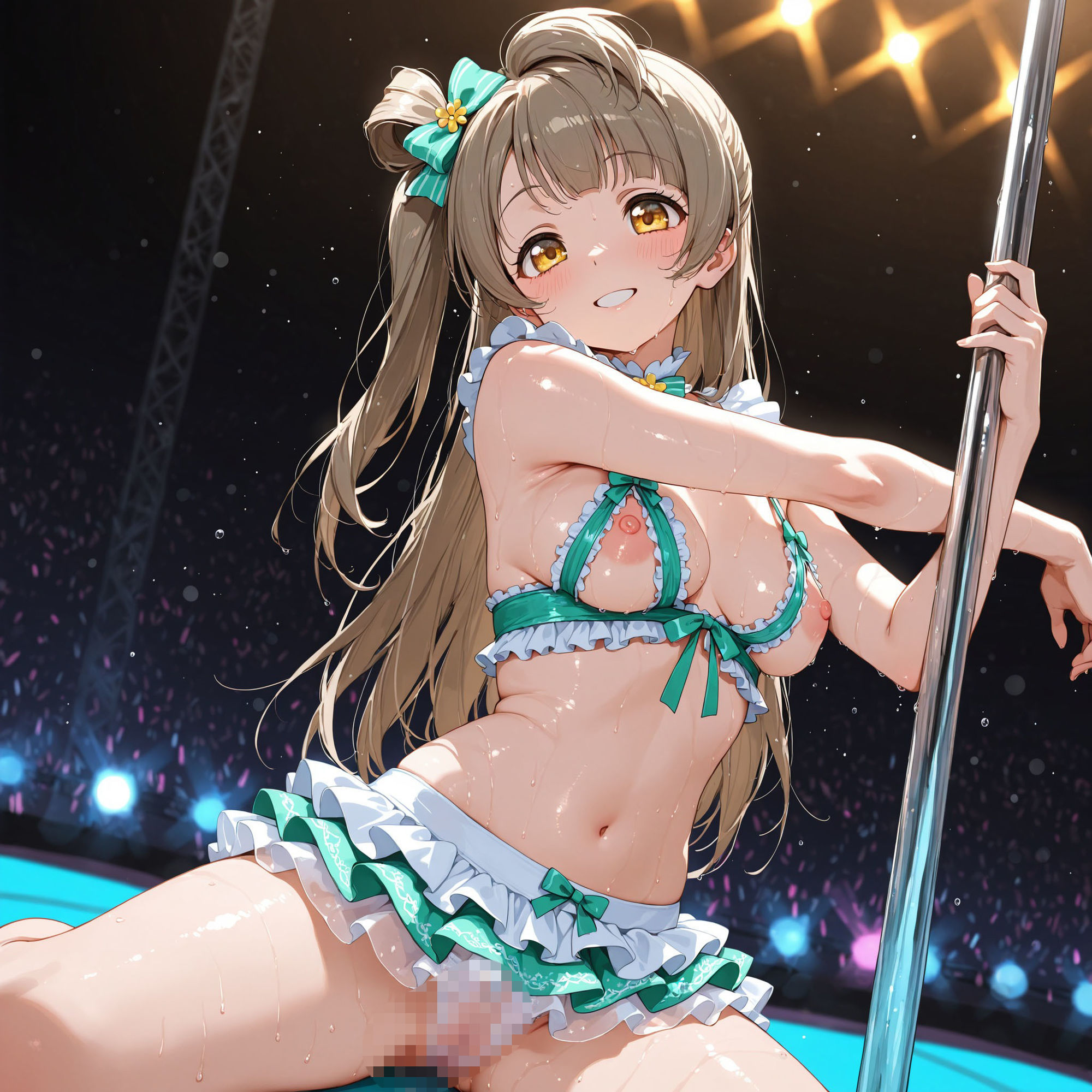 恥ジライブ！！ ポールダンス 穂○果・絵○・こ○り サンプル8ページ目