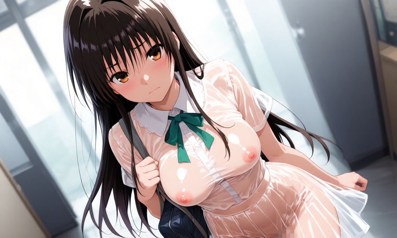古〇川唯  スケスケセーラー服でHな日常 サンプル2ページ目