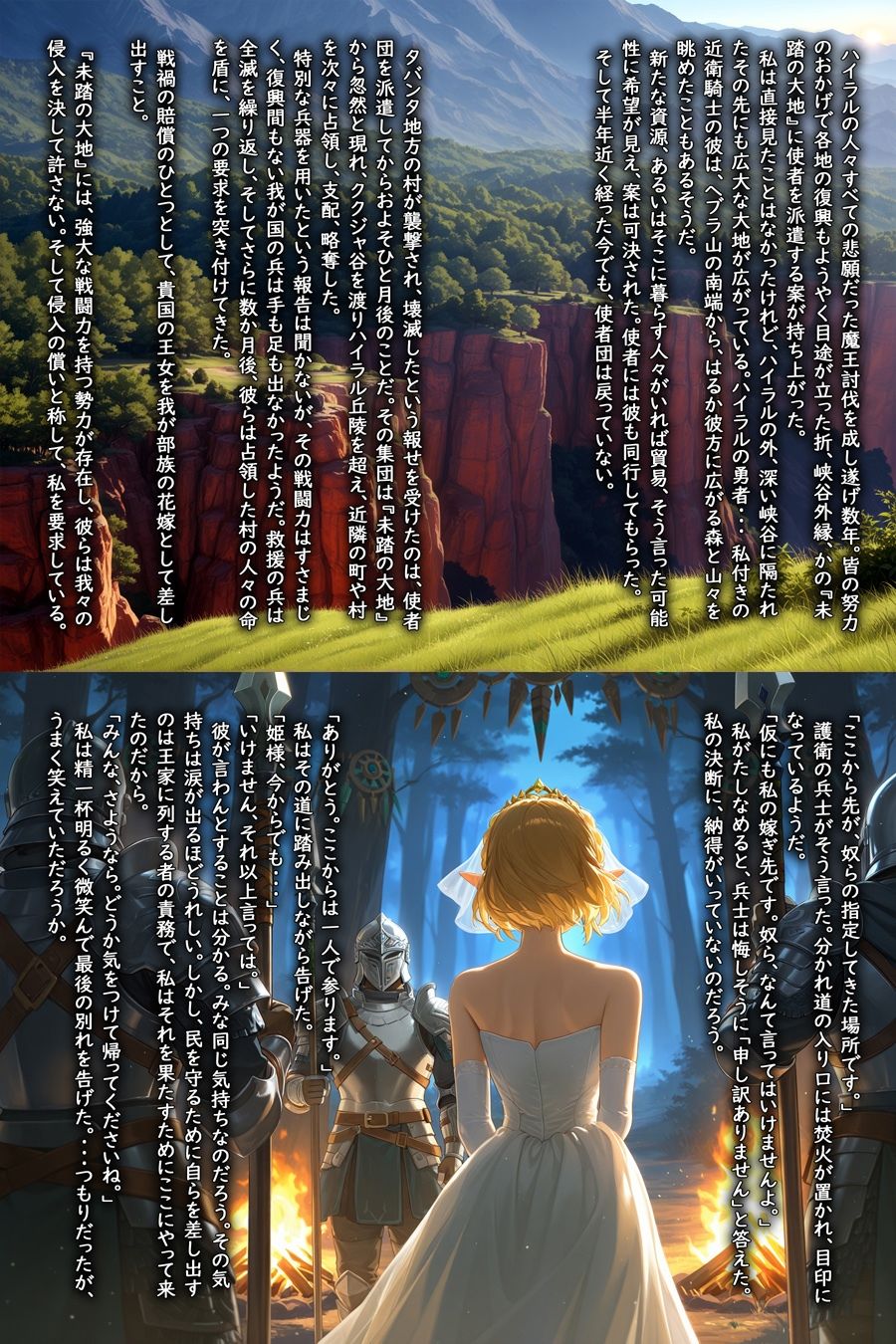 純白の贄姫ゼルダ 〜隷属の花嫁〜 サンプル1ページ目