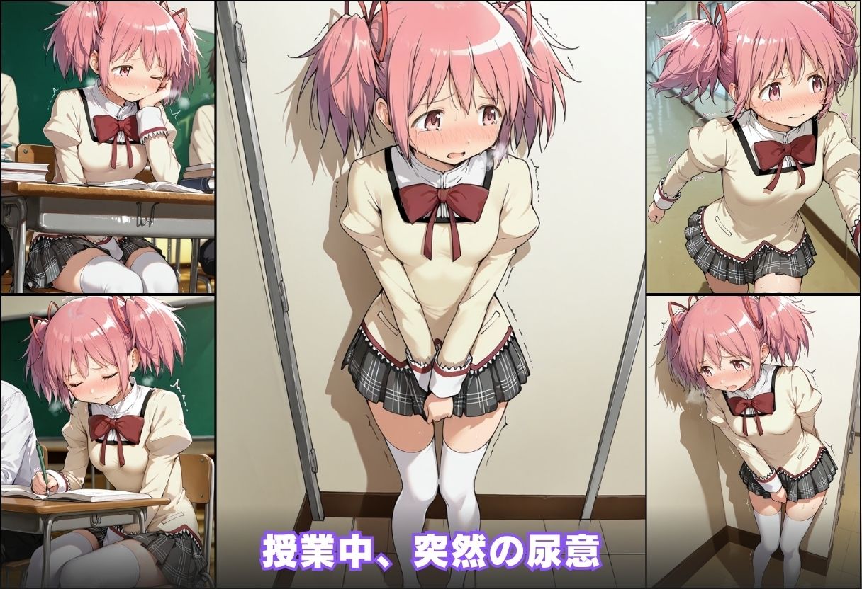 尿意の限界 ドギマギおもらし 鹿目まどか サンプル3ページ目