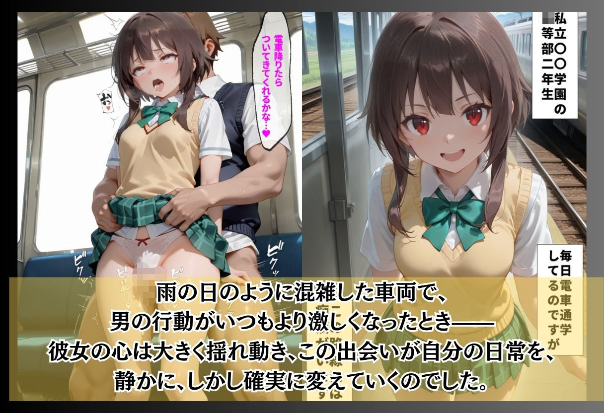 通学電車の痴●が日常になったJK/初めて部屋に招いた無口な彼女/大金のために始めた「なんでもアリ」  普通だった女の子が変わっていく瞬間3本 サンプル3ページ目