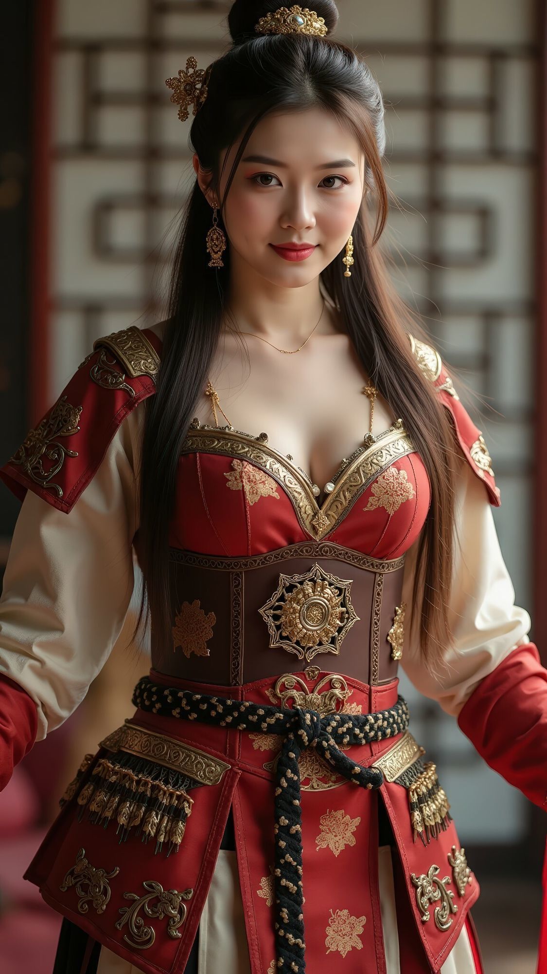 【AI実写】古代中国女将軍下着写真集Vol.1 サンプル7ページ目