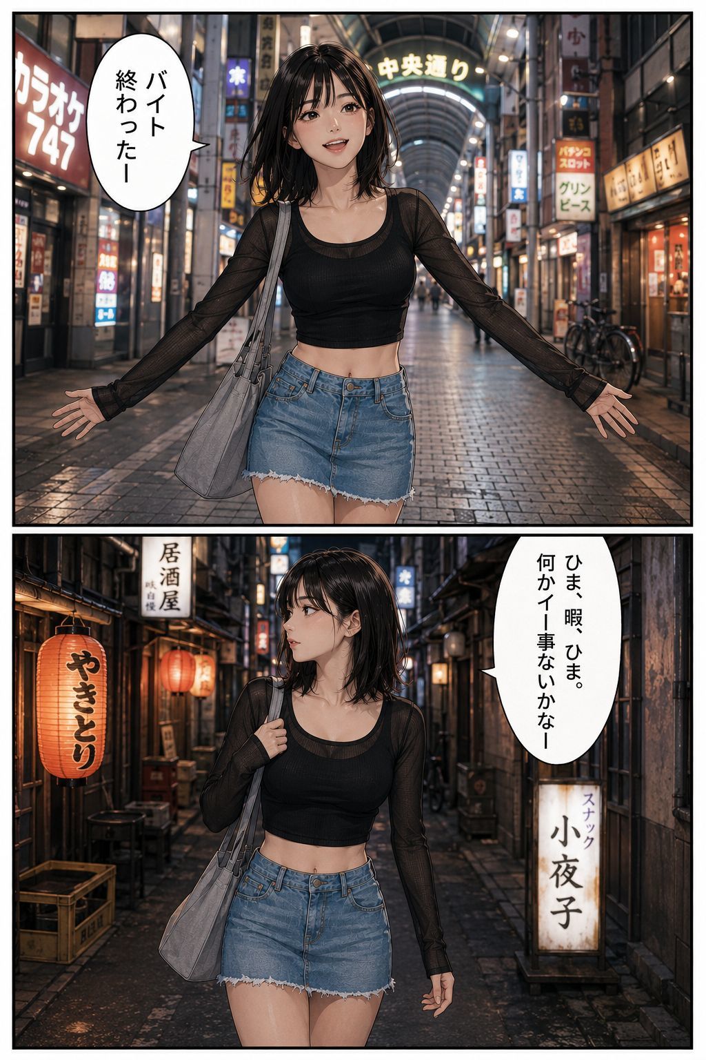 専門学校生マユちゃん第一話 サンプル1ページ目
