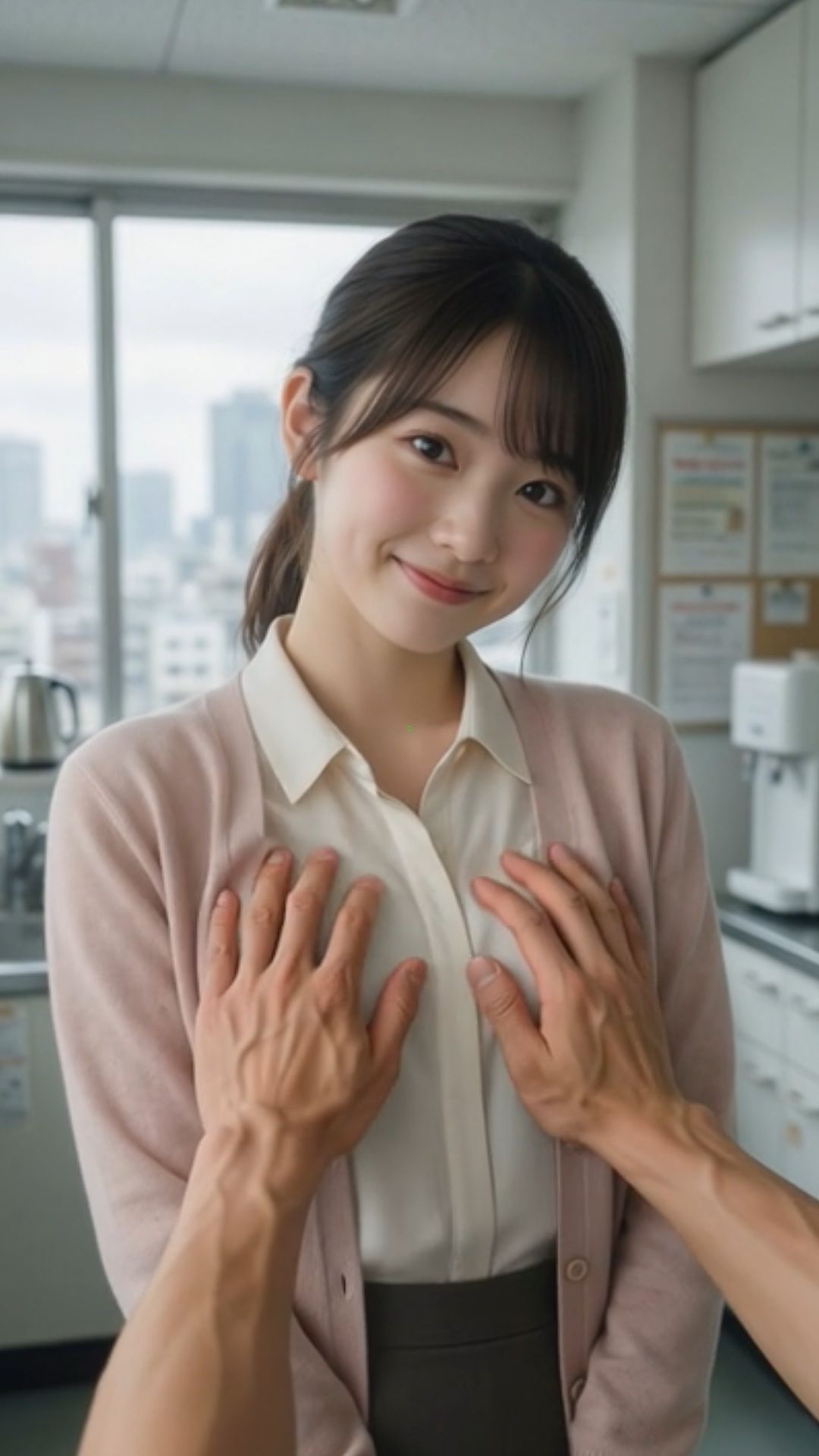新入社員2 給湯室 課長 先輩 いたずら 不倫 セクハラ ブラジャー パンティ OL 職場 サンプル4ページ目