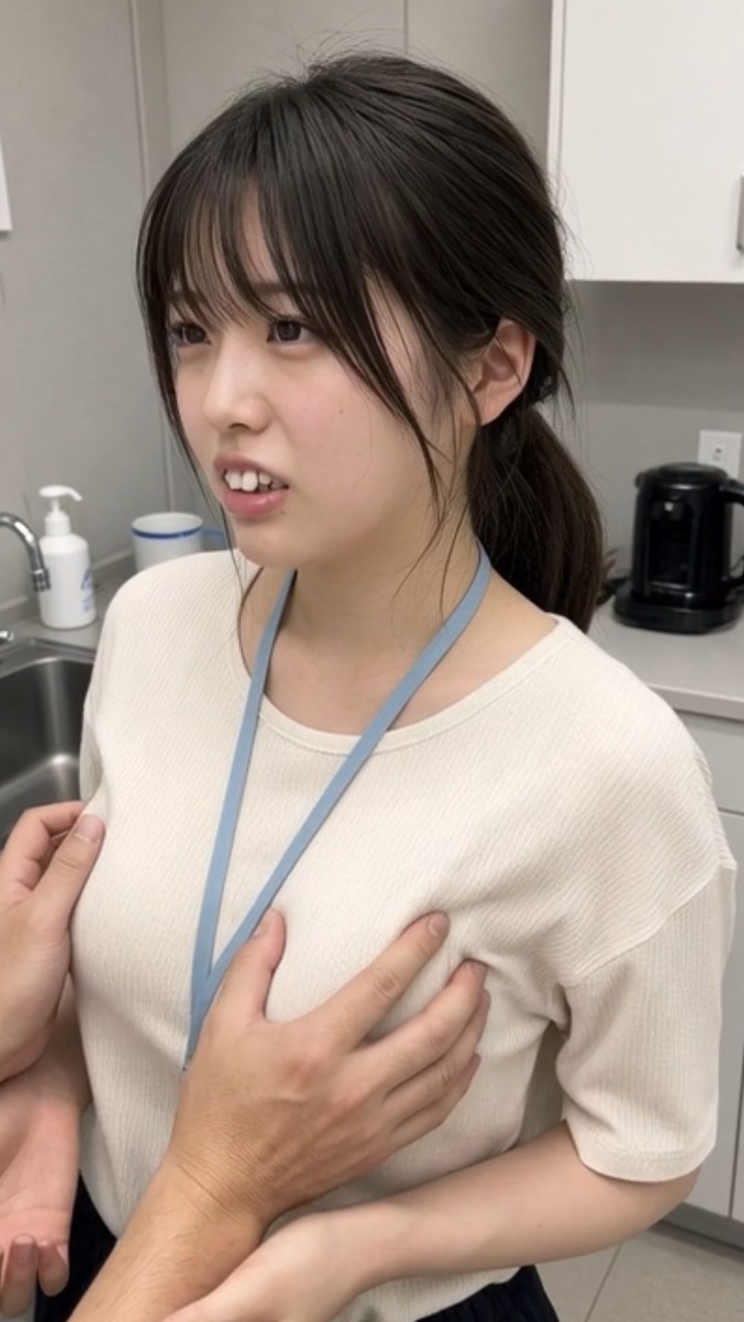 新入社員2 給湯室 課長 先輩 いたずら 不倫 セクハラ ブラジャー パンティ OL 職場 サンプル6ページ目