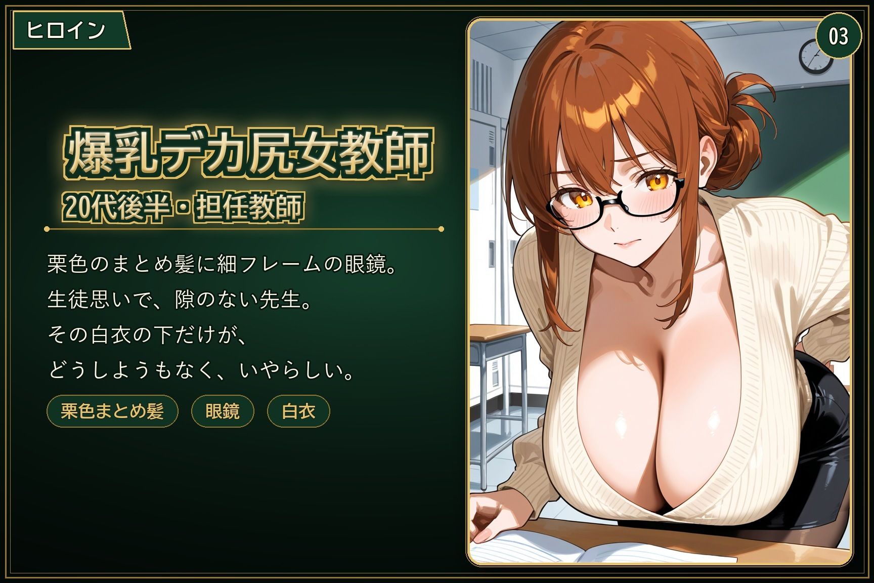 爆乳デカ尻女教師、密着POVで教え子に潮吹き乱れ中出しされまくる放課後 サンプル3ページ目