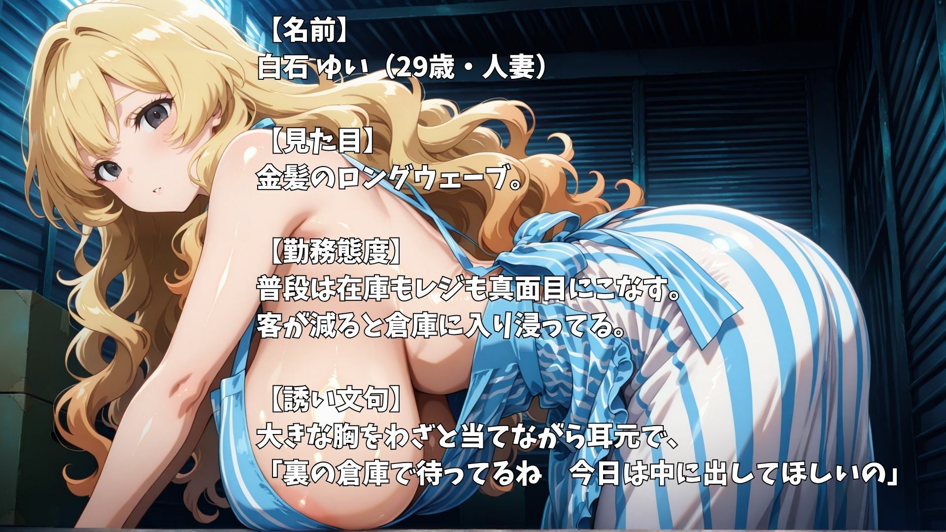 【4K】深夜のコンビニバイト中に淫乱人妻と濃厚中出しセックス サンプル6ページ目